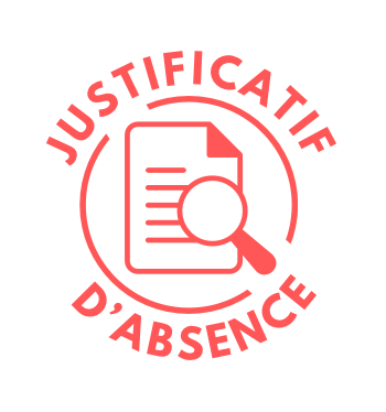 Tampon auto-encreur 52 - Justificatif d'absence