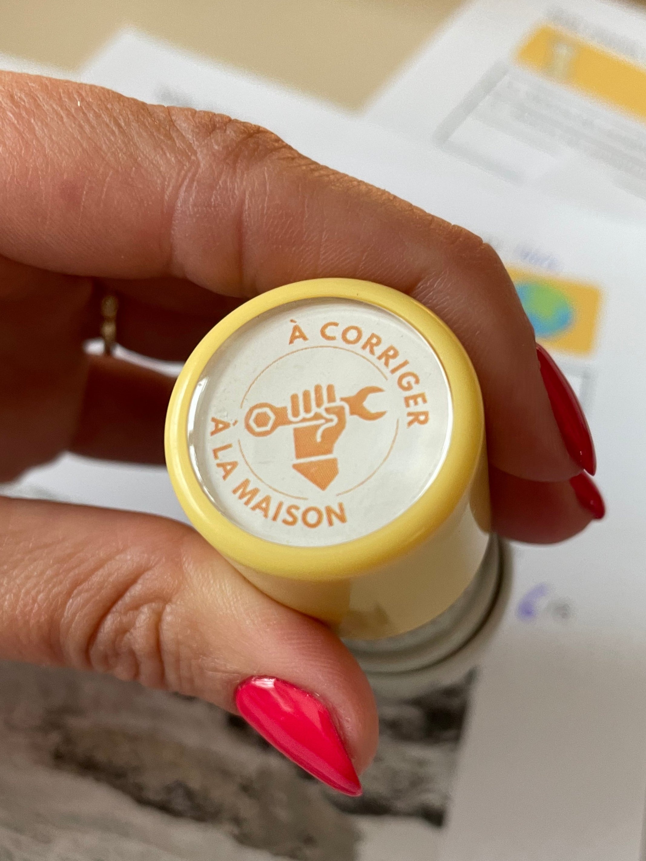 Tampon auto-encreur pour professeur