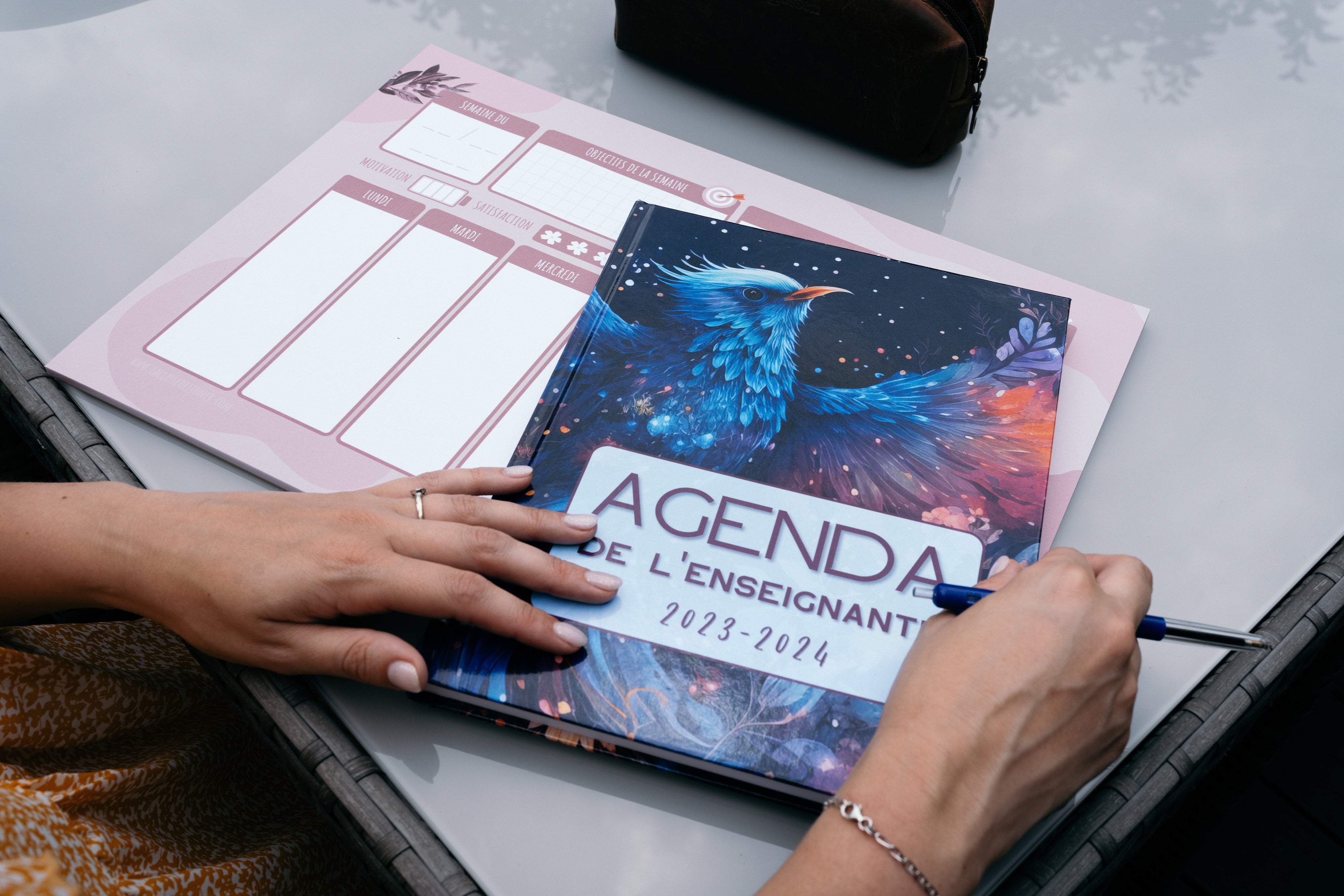 Sous-mains planificateur semainier A3