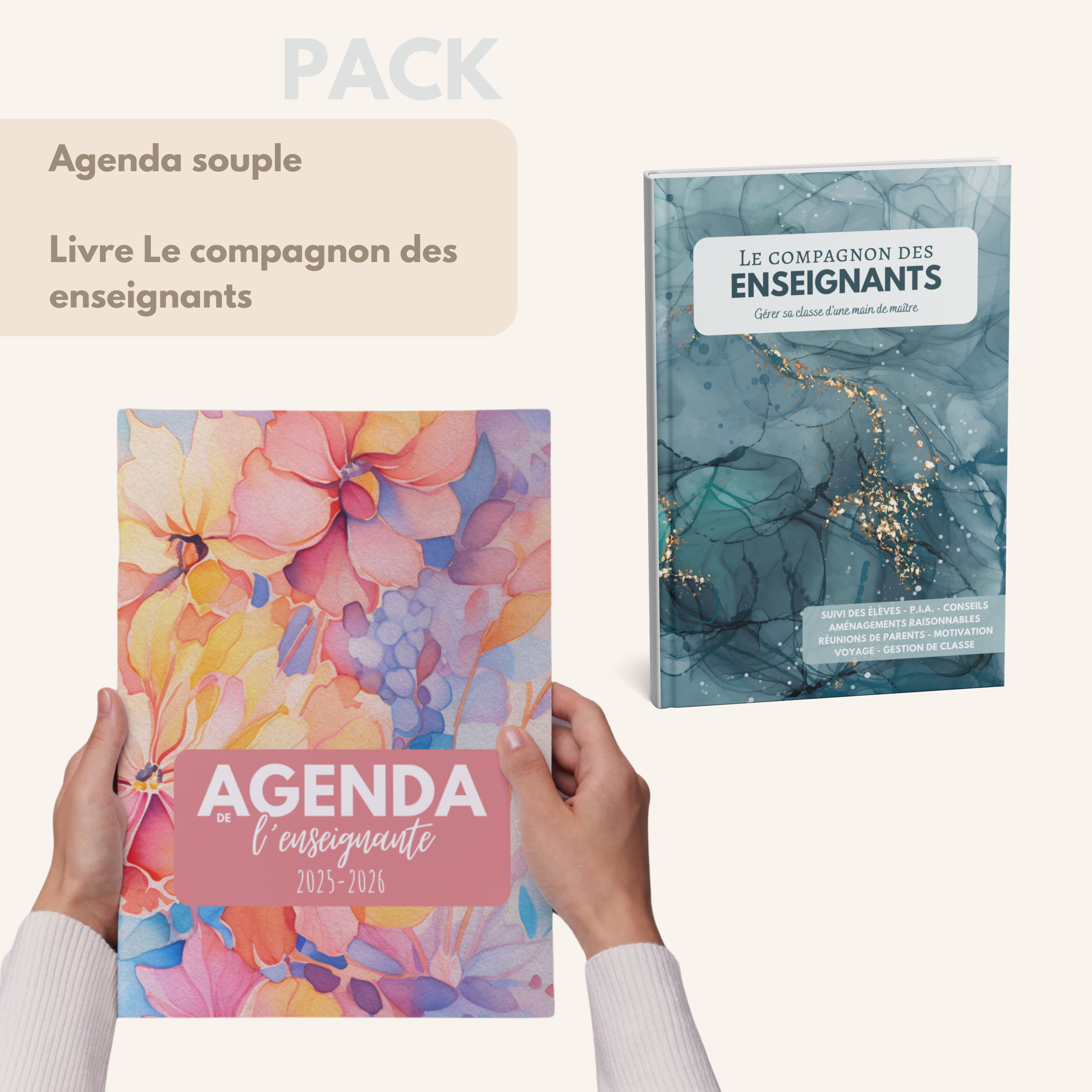 Agenda de l'enseignante FLORA