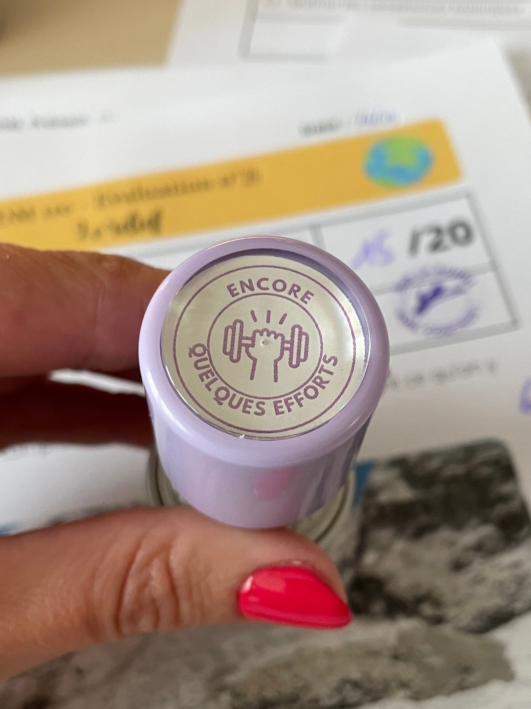 Tampon auto-encreur pour professeur