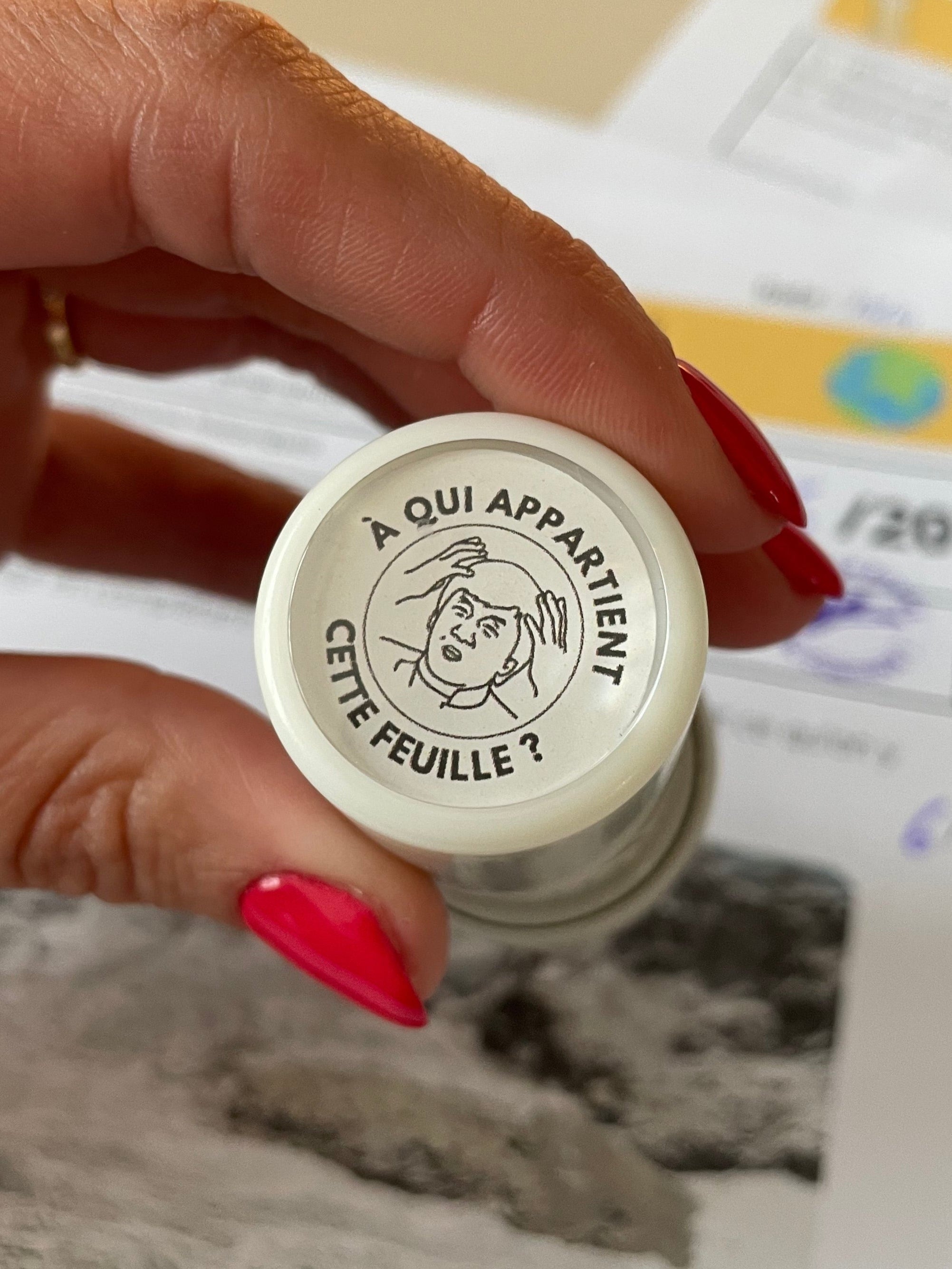 Tampon auto-encreur pour professeur