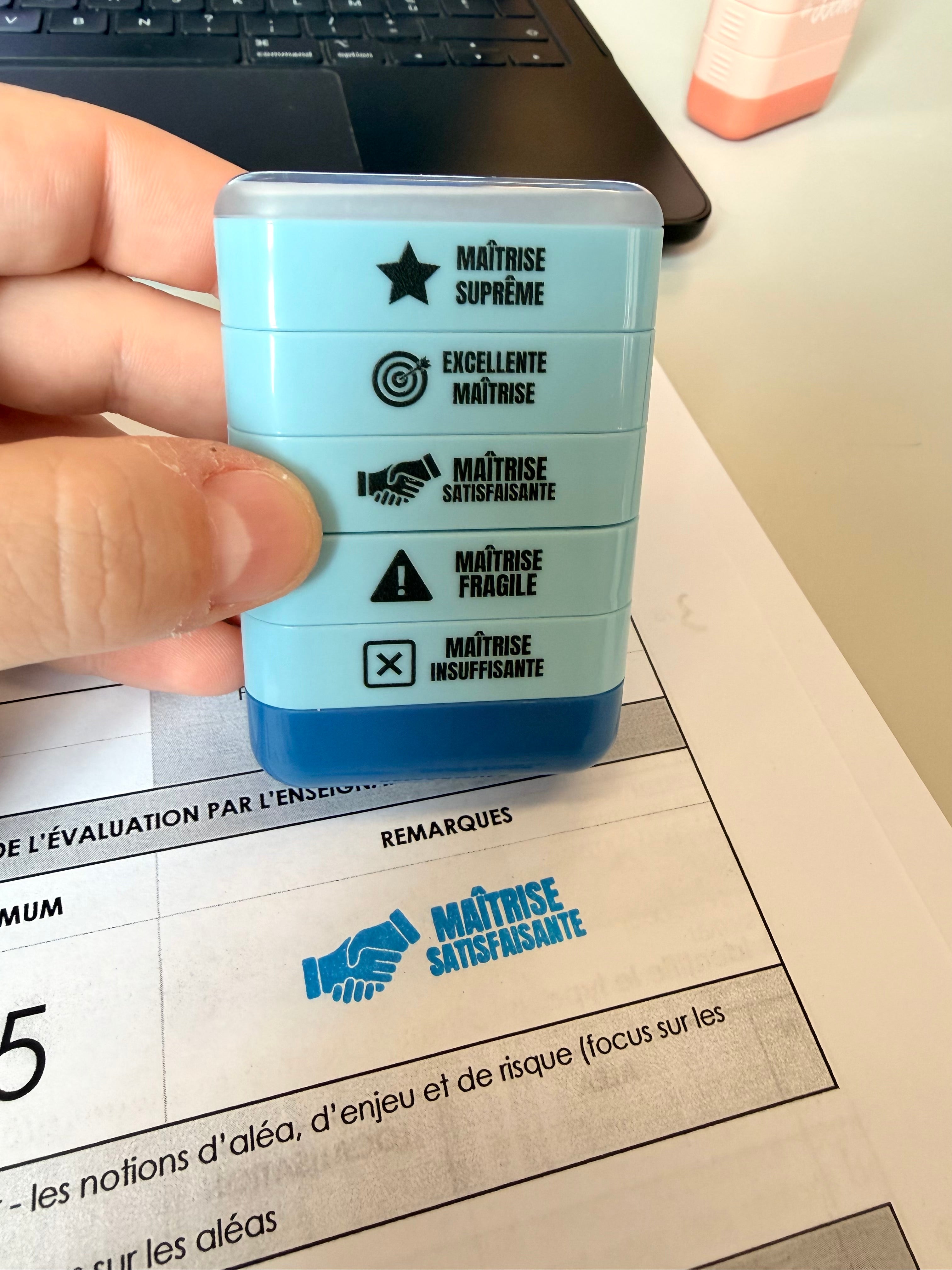 Tampon auto-encreur 5 en 1 - "Maîtrise