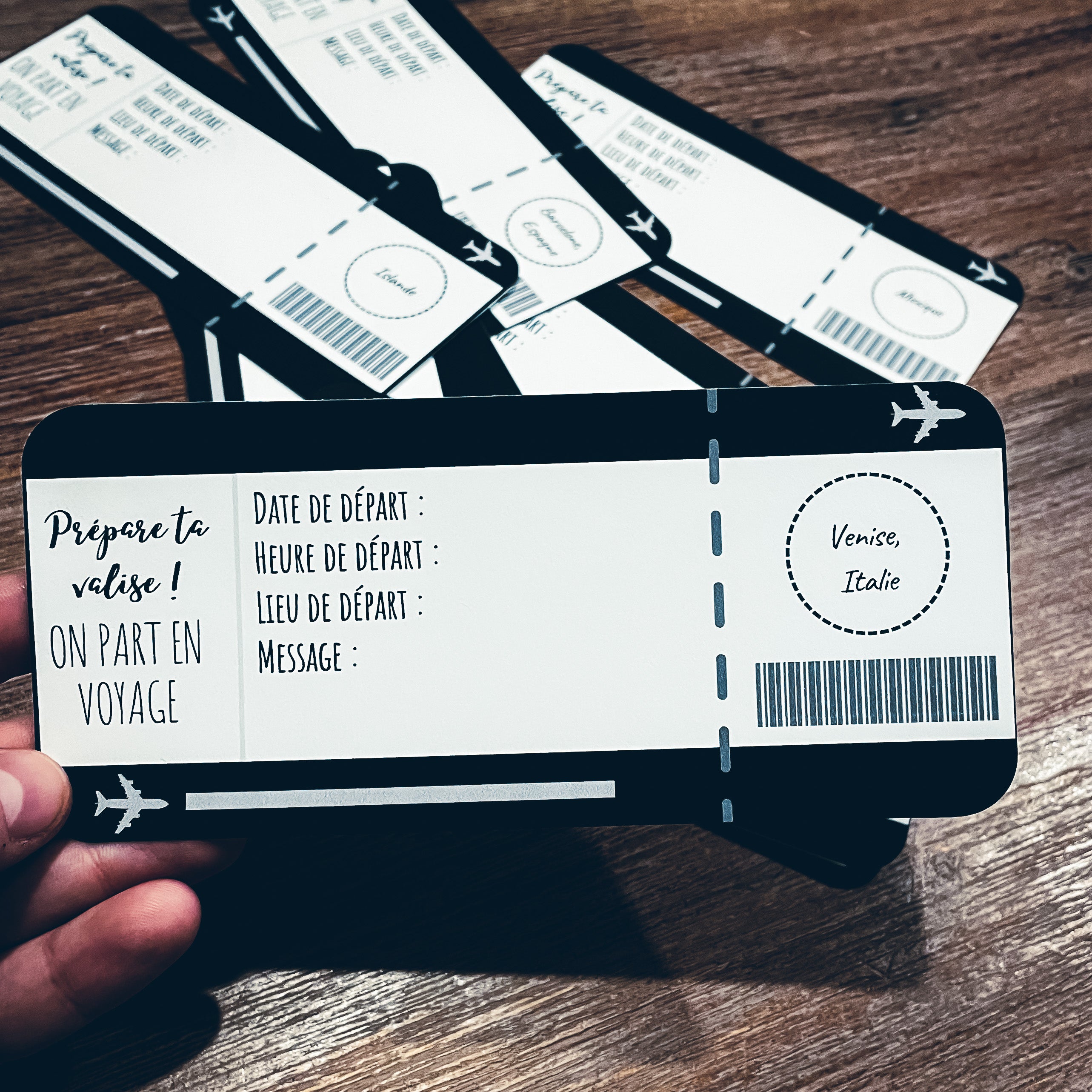 Ticket de voyage Ă gratter (billet d'avion)