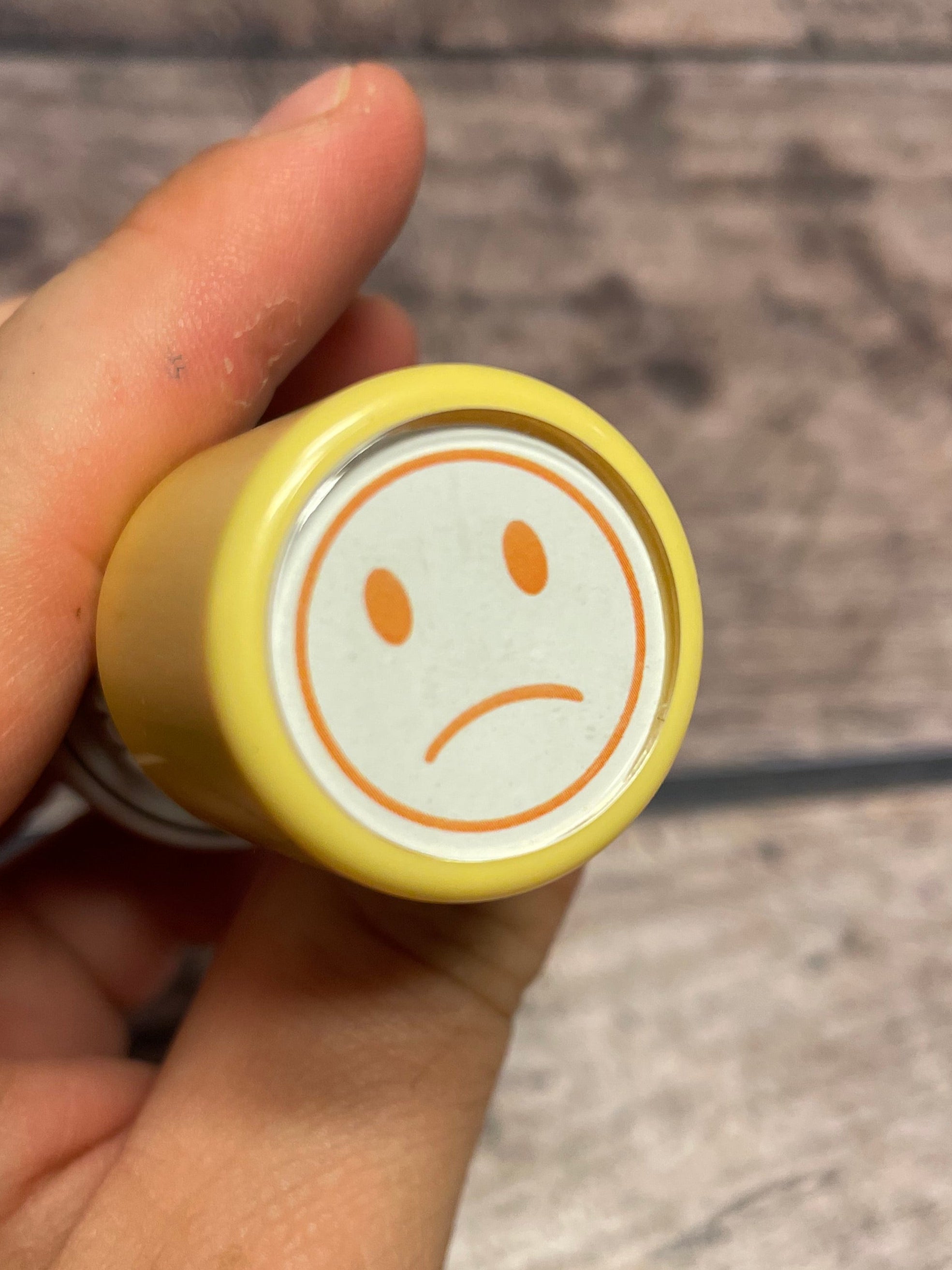 Tampon auto-encreur 75 - Visage triste