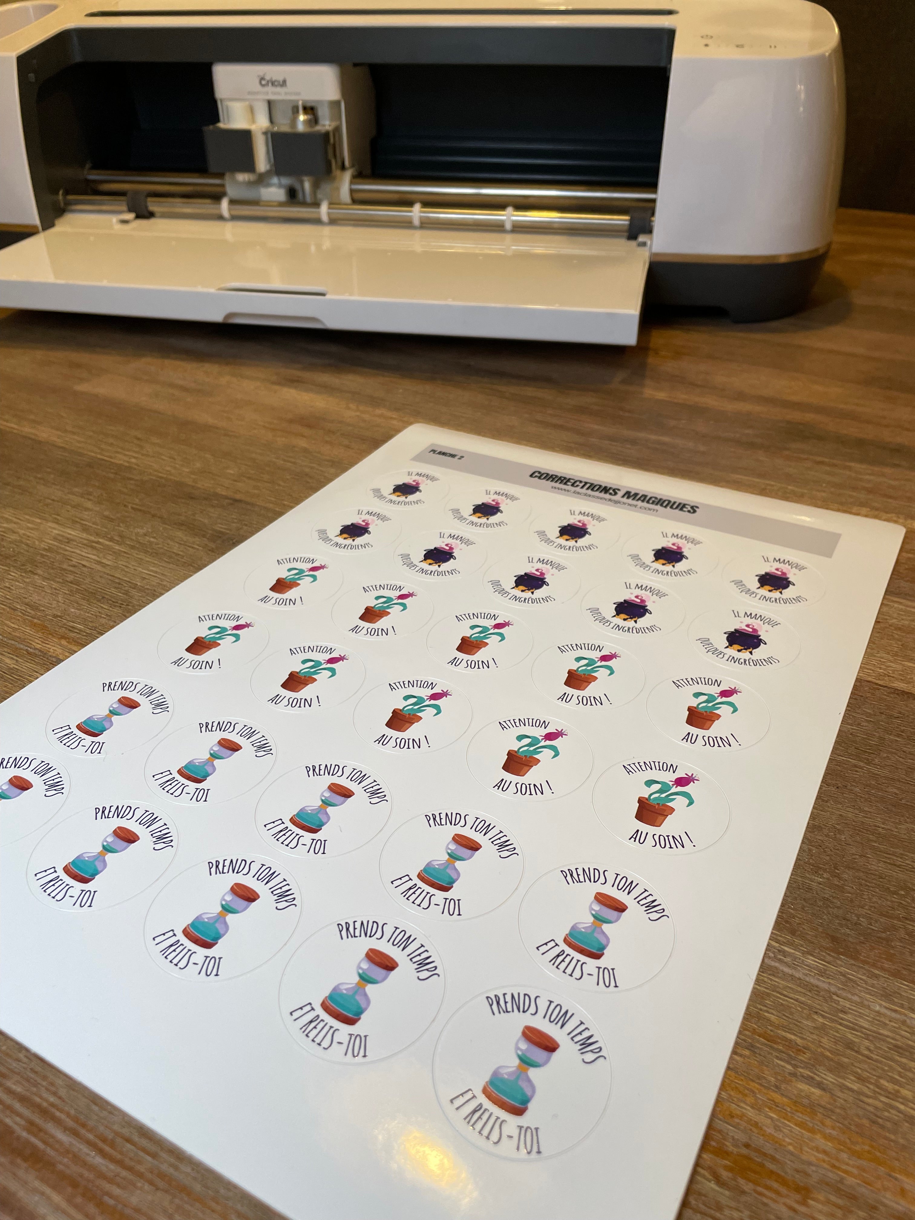 Stickers "corrections magiques" - Planche 2