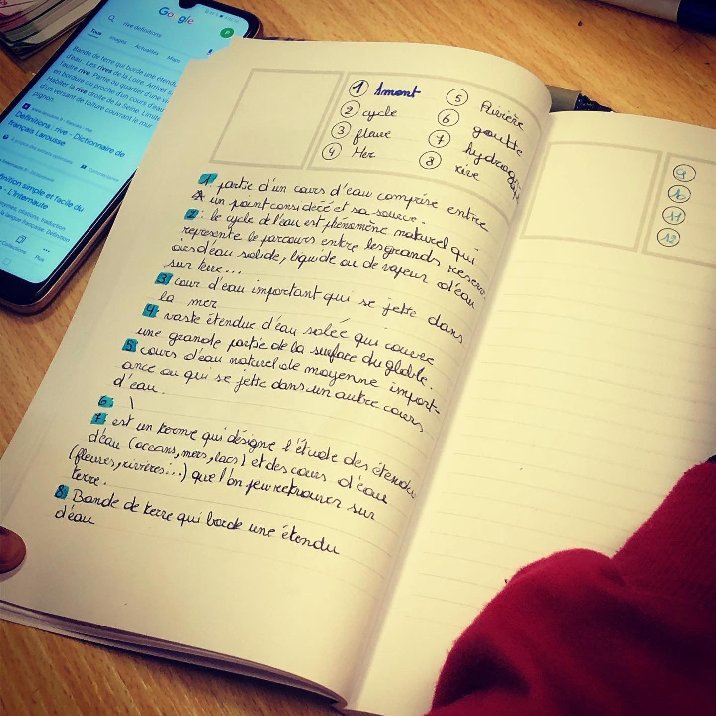 Carnet de mots cachés (géographie)
