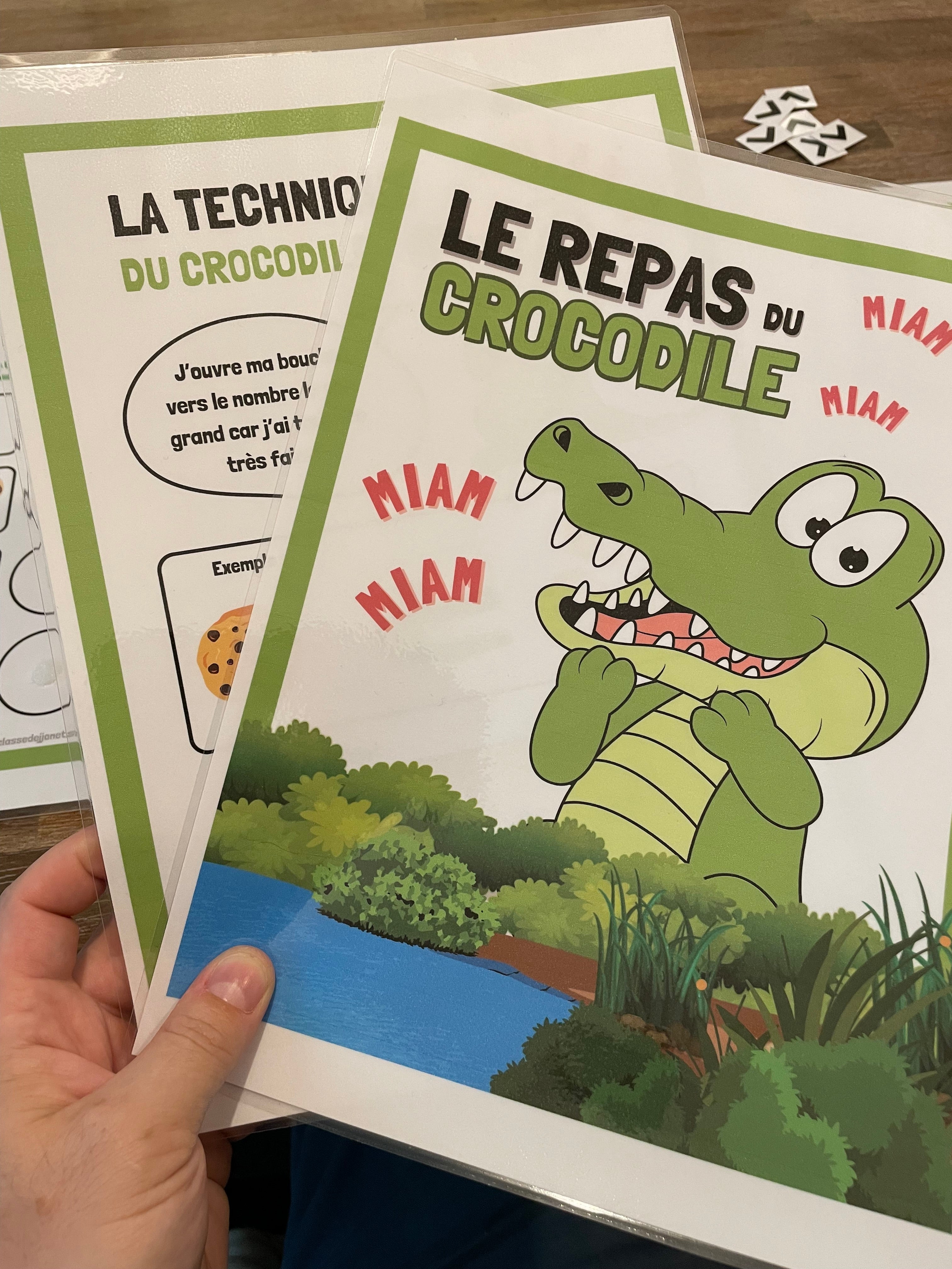 Le repas du crocodile : plus grand, égal ou plus petit (PDF)
