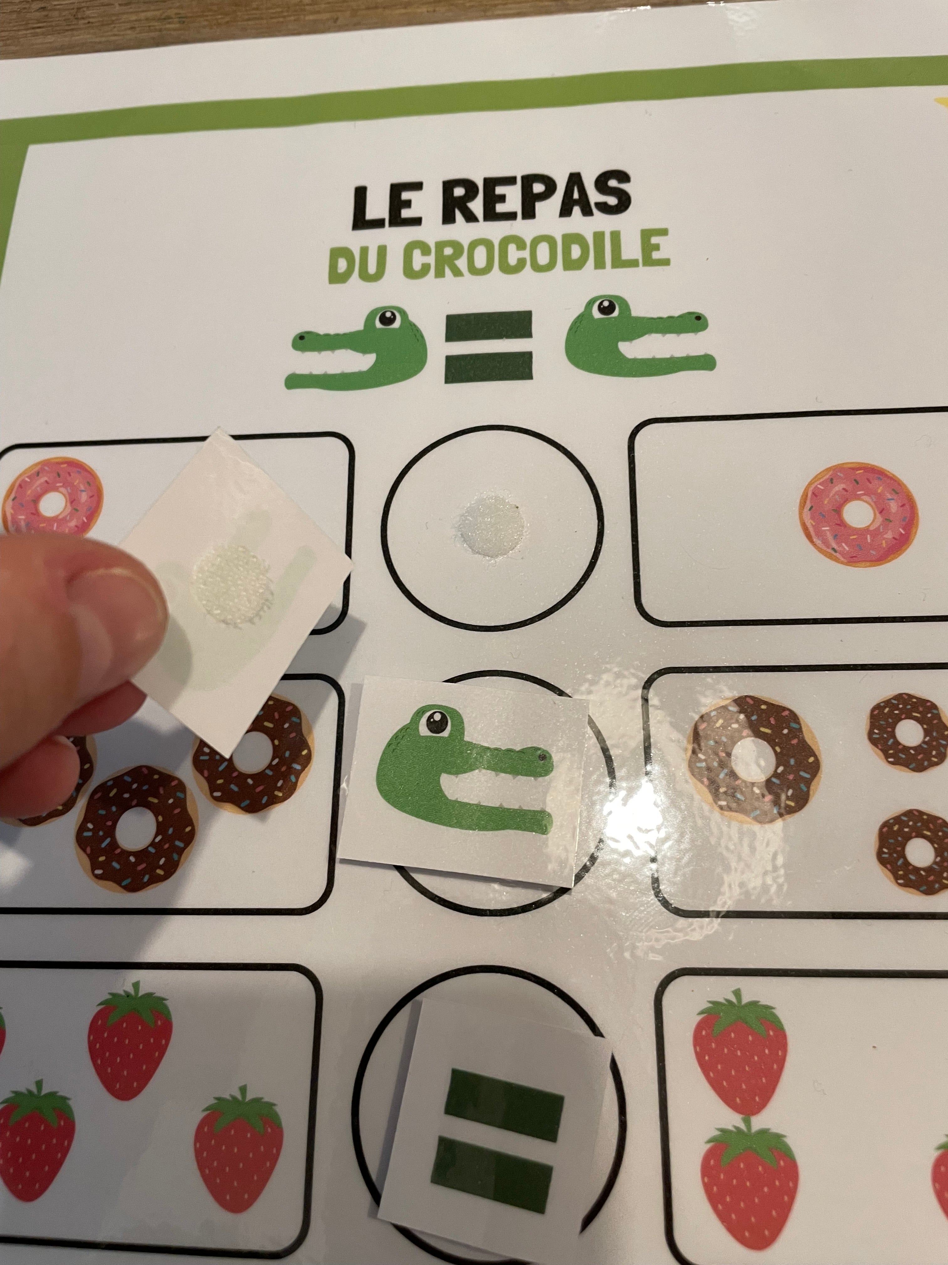 Le repas du crocodile : plus grand, égal ou plus petit (PDF)