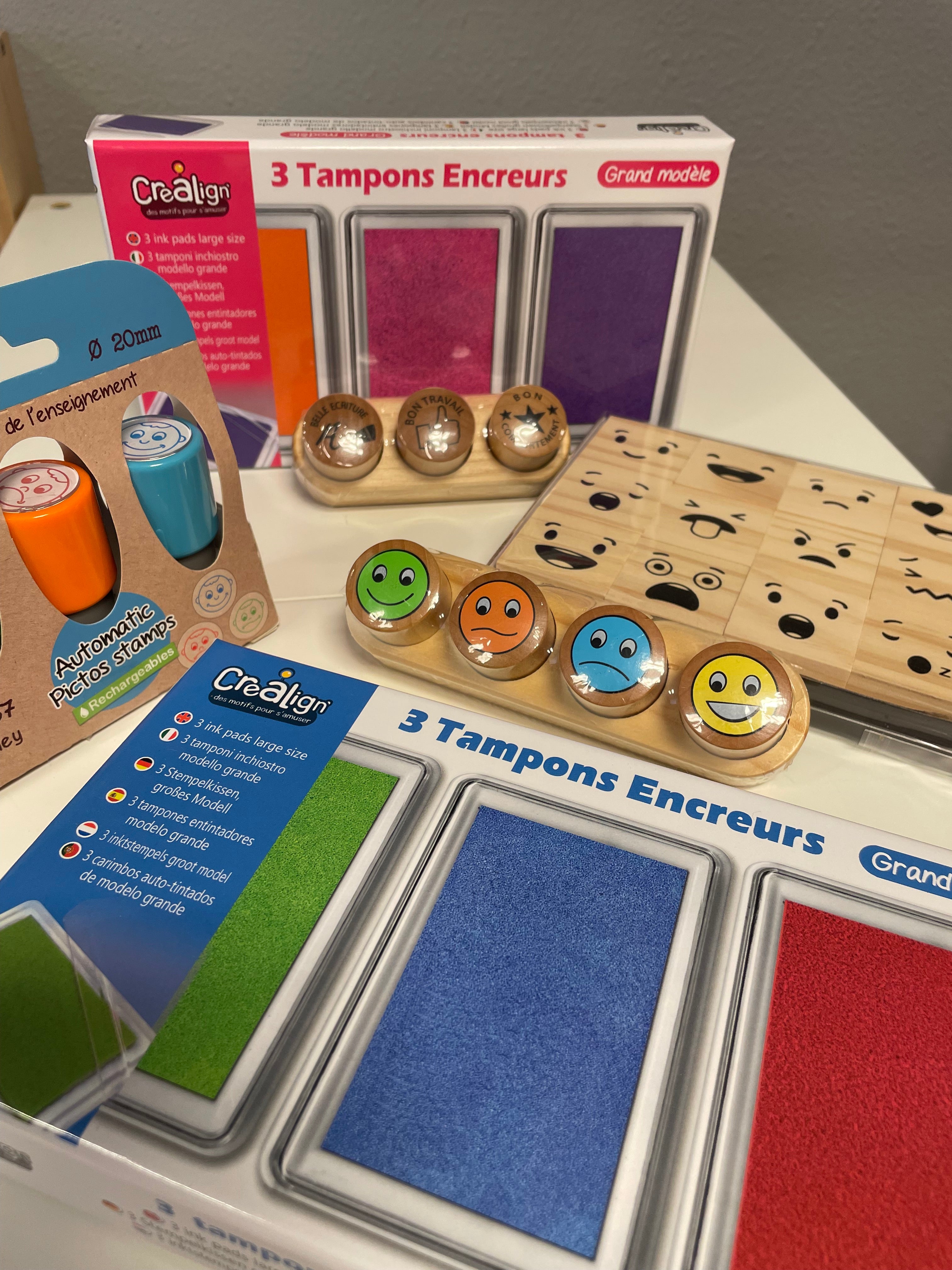 Tampons smileys couleurs