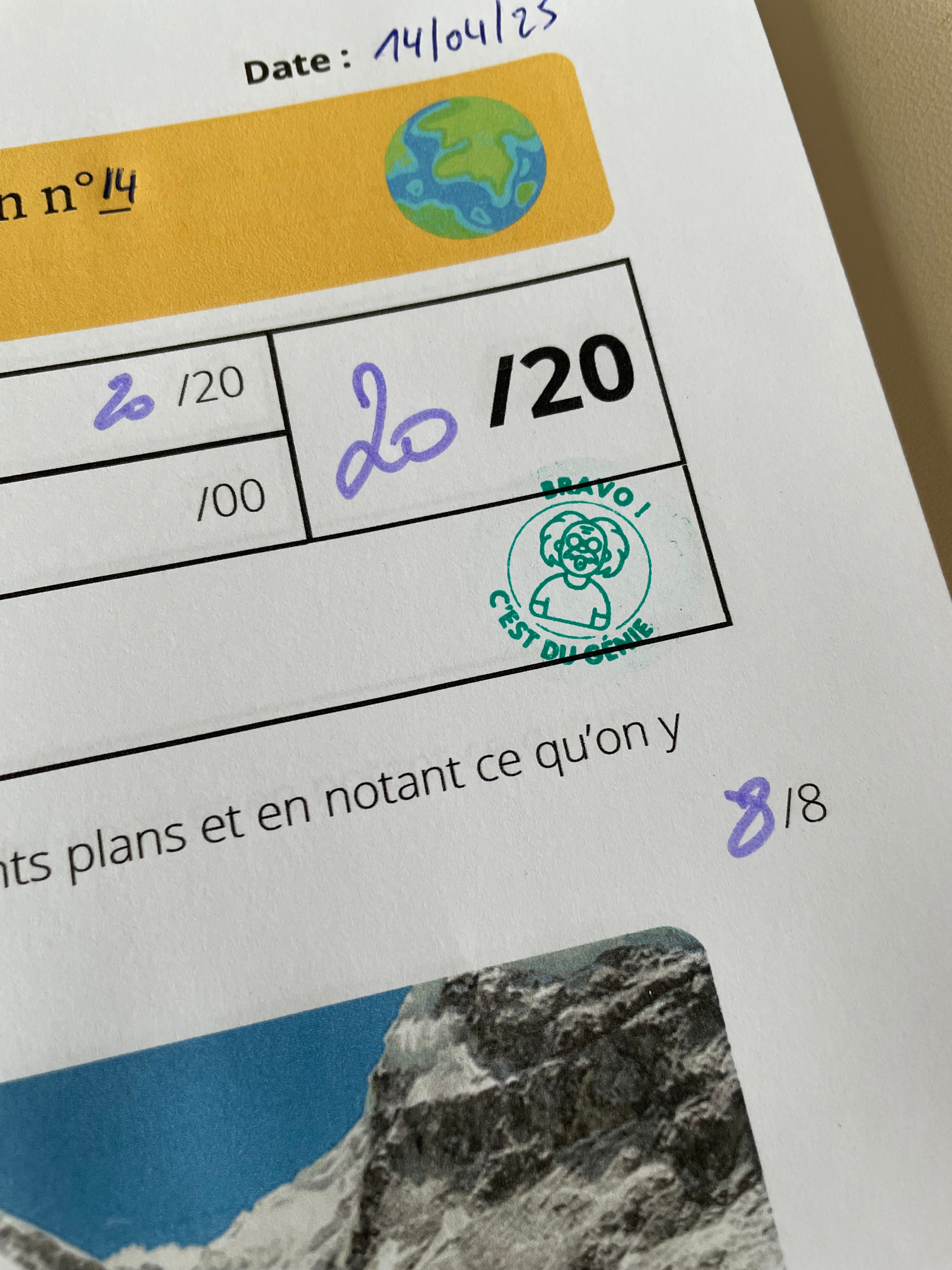 Tampon auto-encreur 14 - Bravo c'est du génie