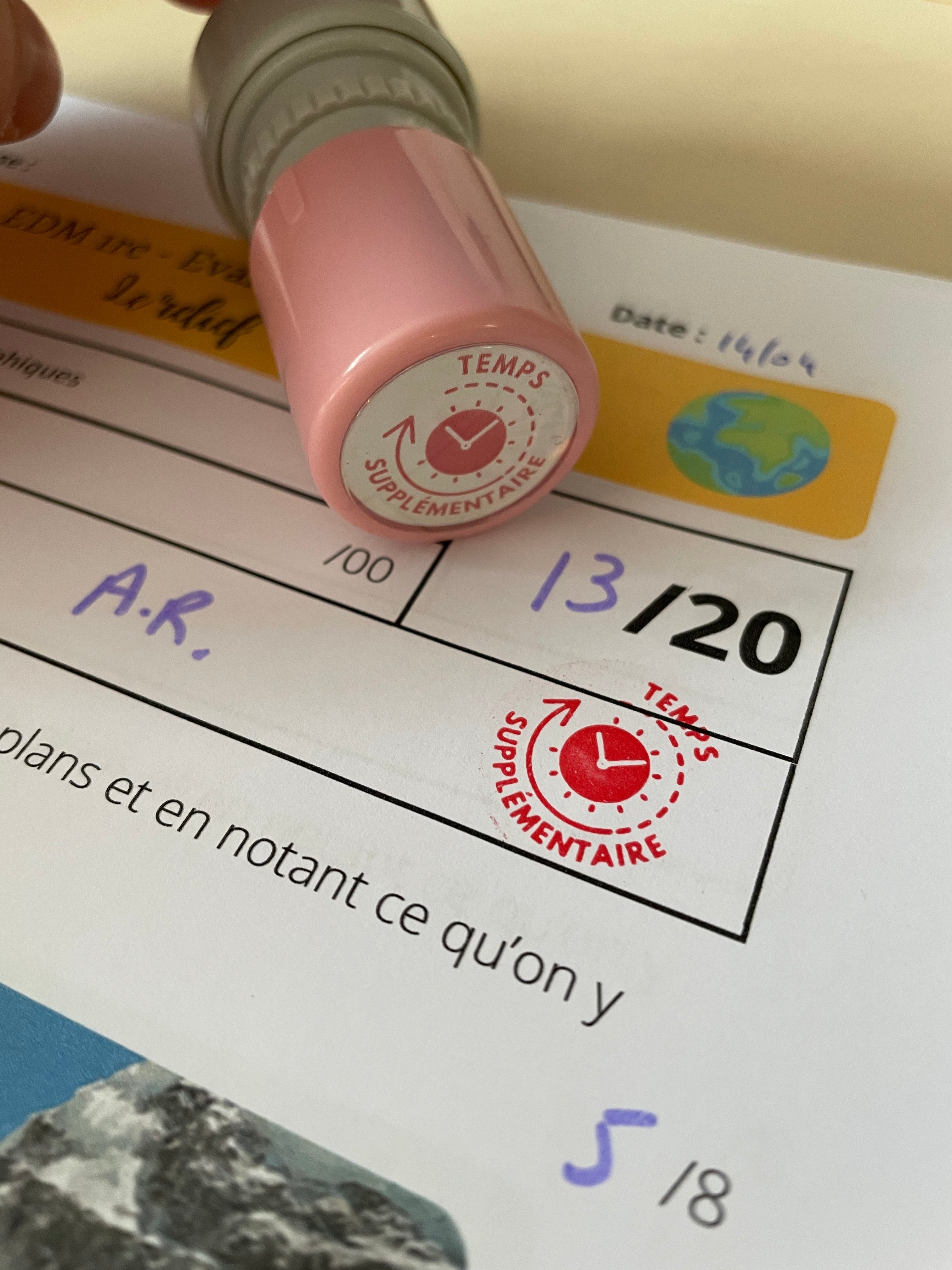 Tampon auto-encreur - Temps supplémentaire