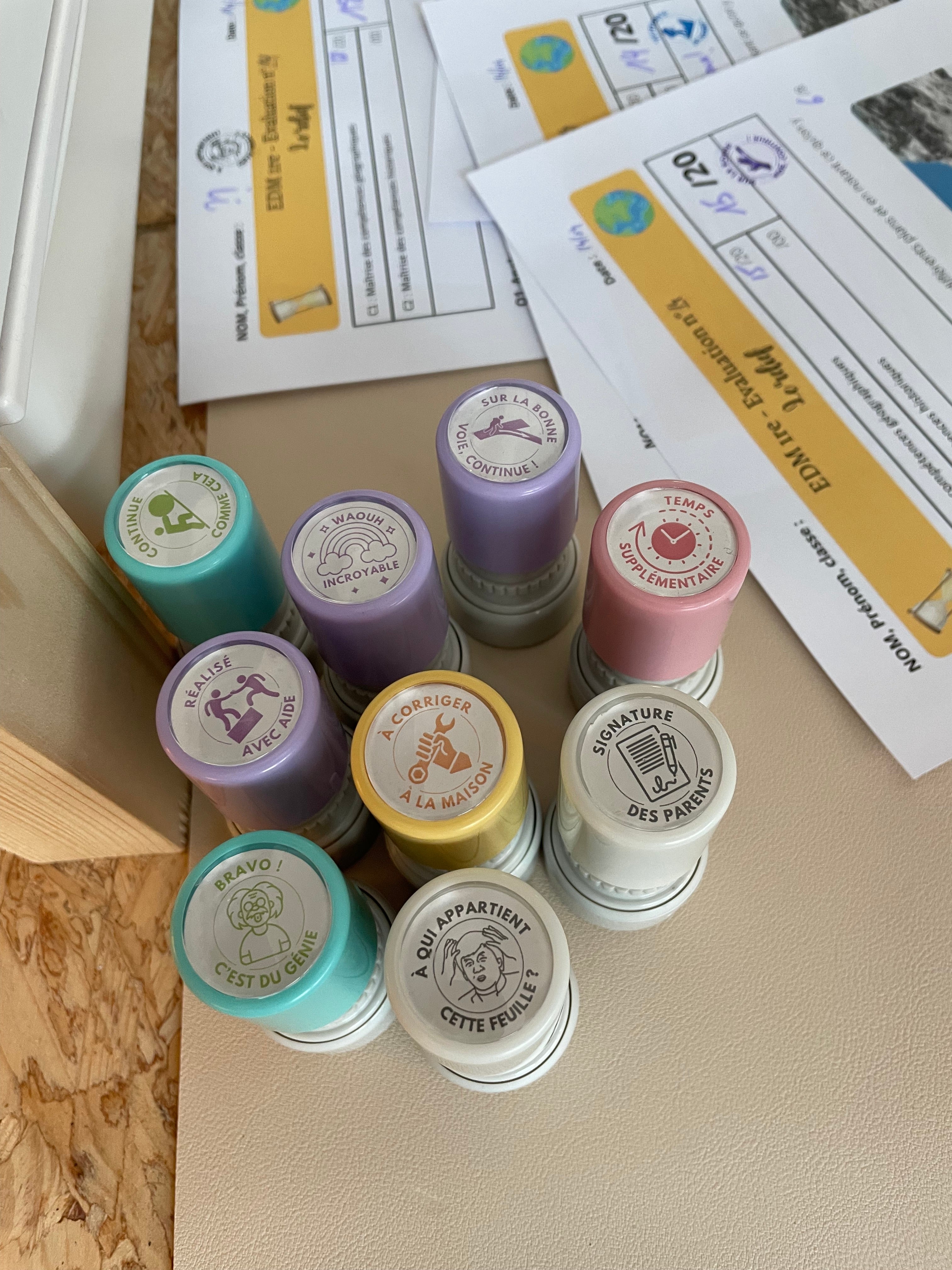 Tampon auto-encreur 11 - Réalisé avec aide