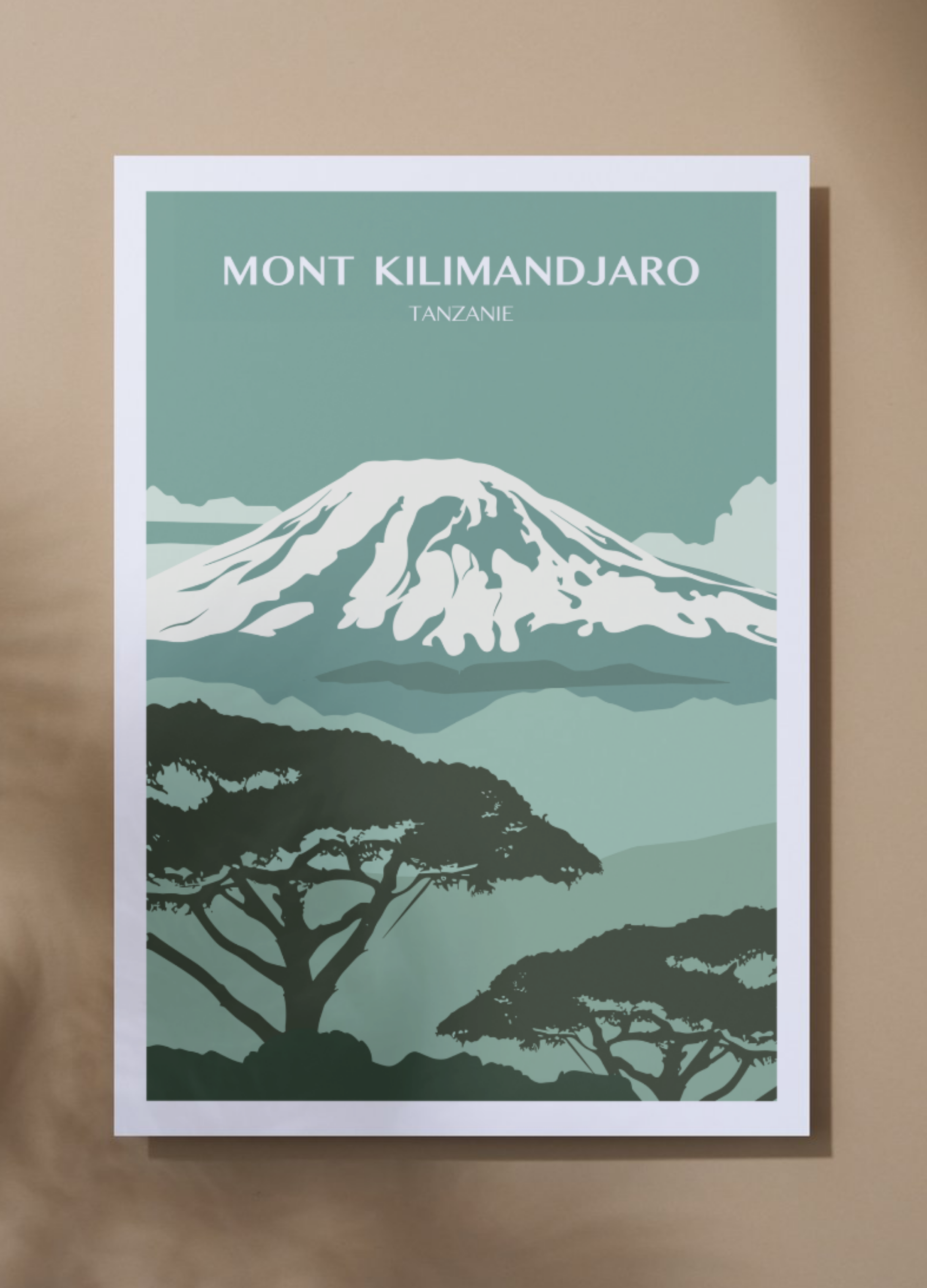 Affiche voyage - Kilimandjaro 🇹🇿