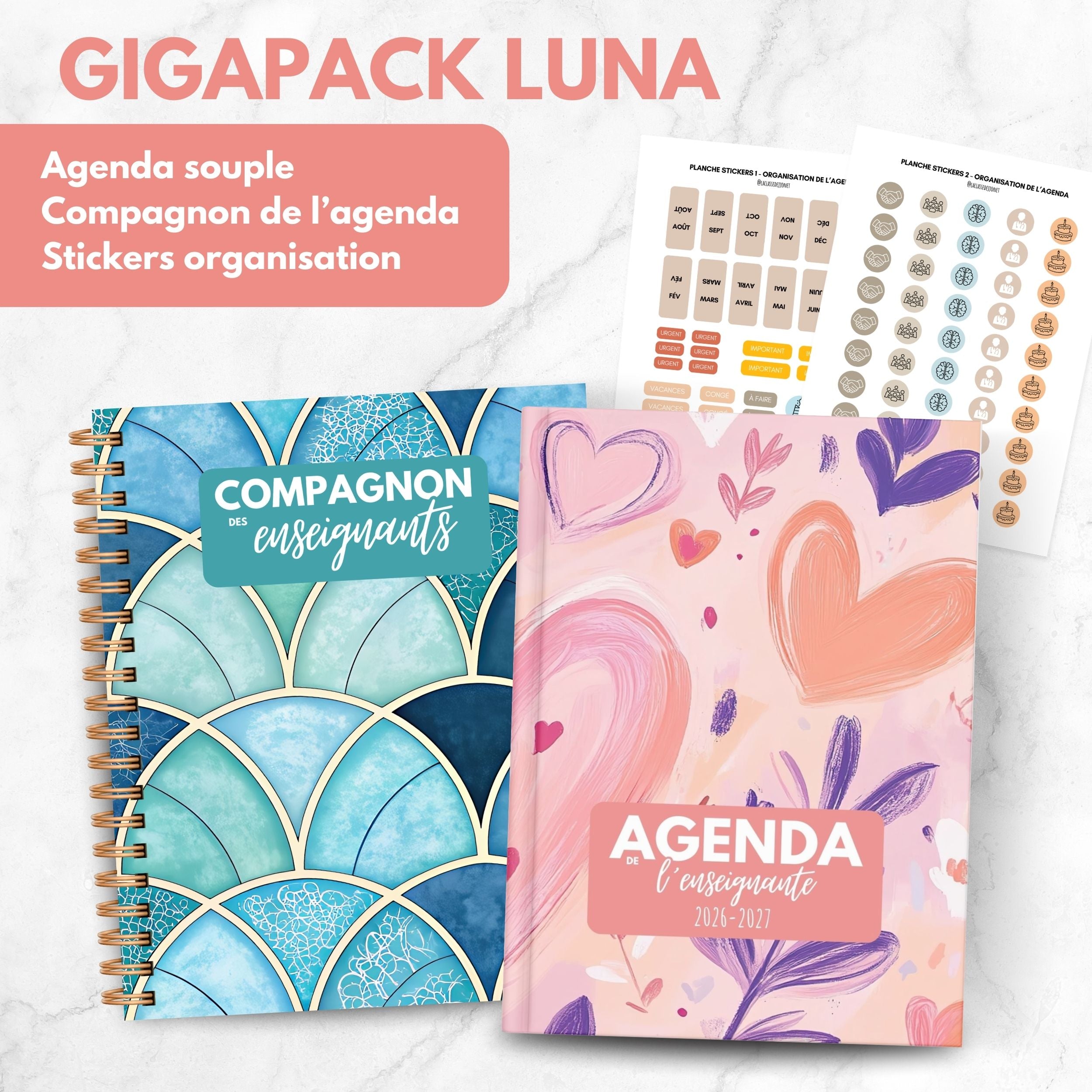 Agenda de l'enseignante LUNA