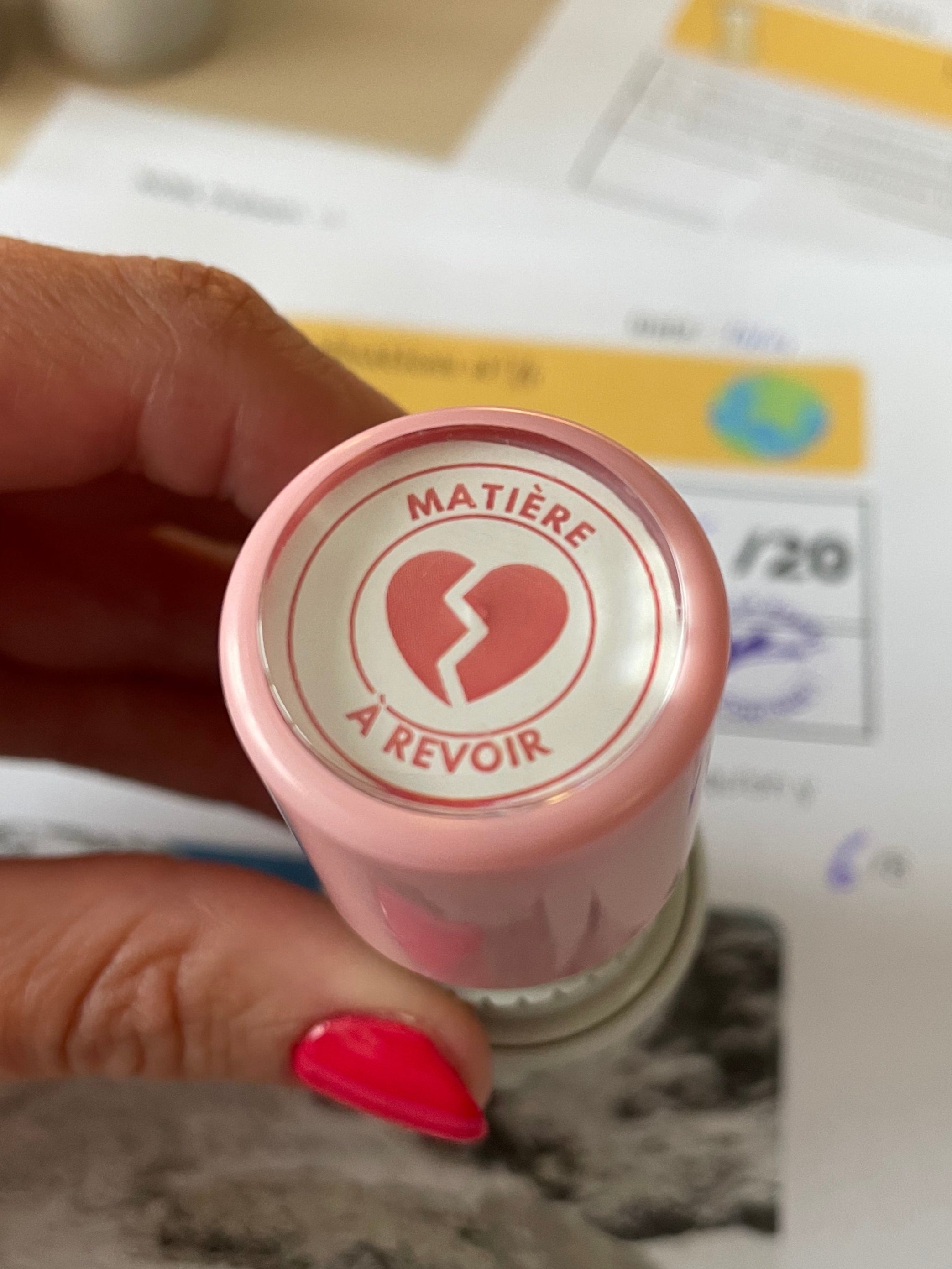 Tampon auto-encreur pour professeur