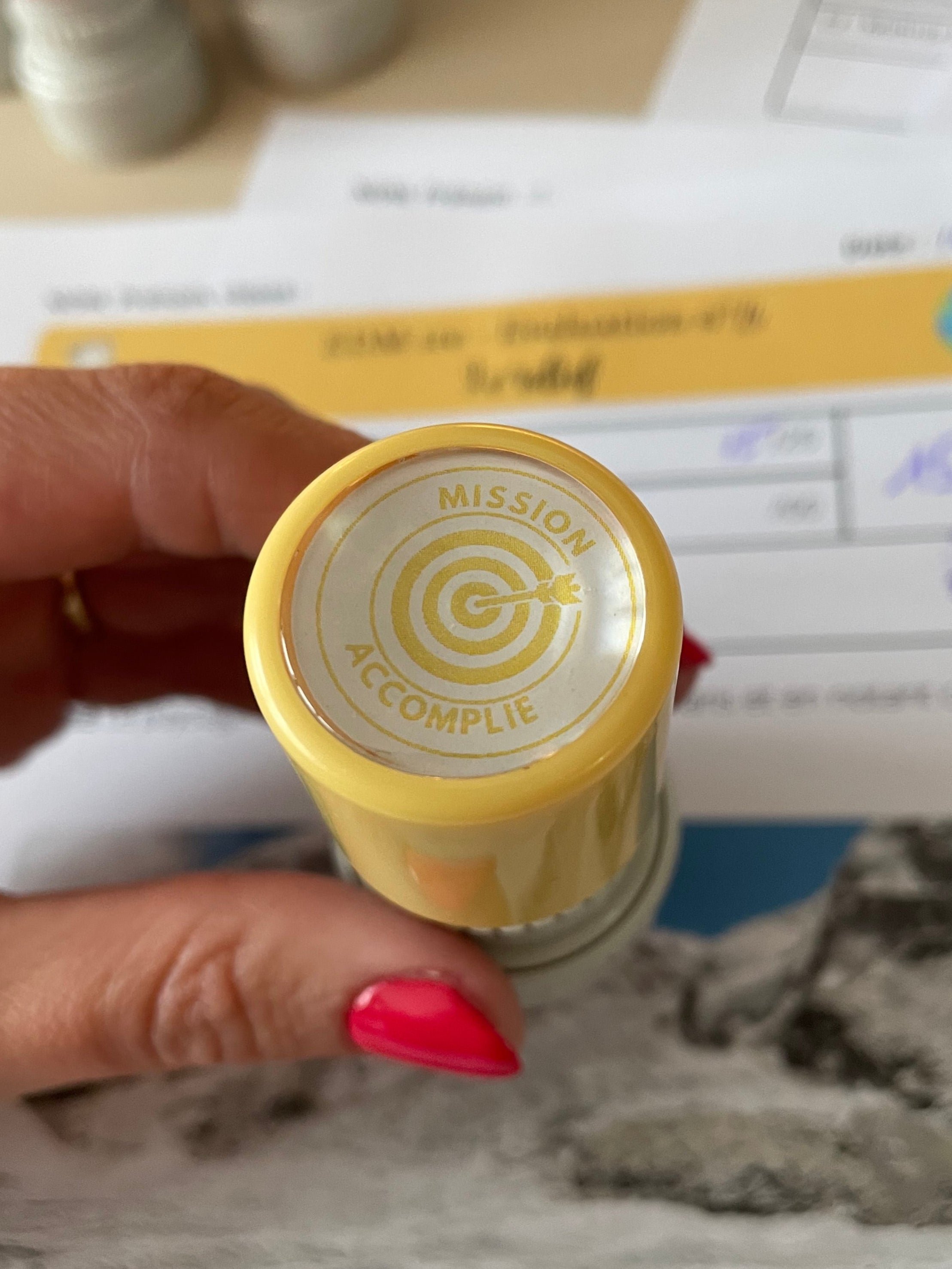 Tampon auto-encreur pour professeur