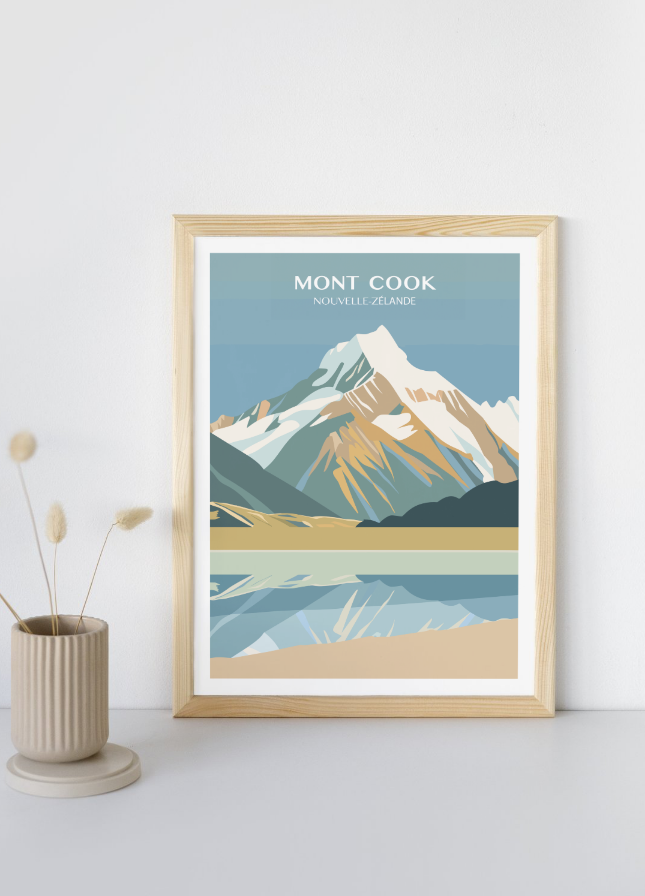 Affiche voyage Mont Cook 🇳🇿