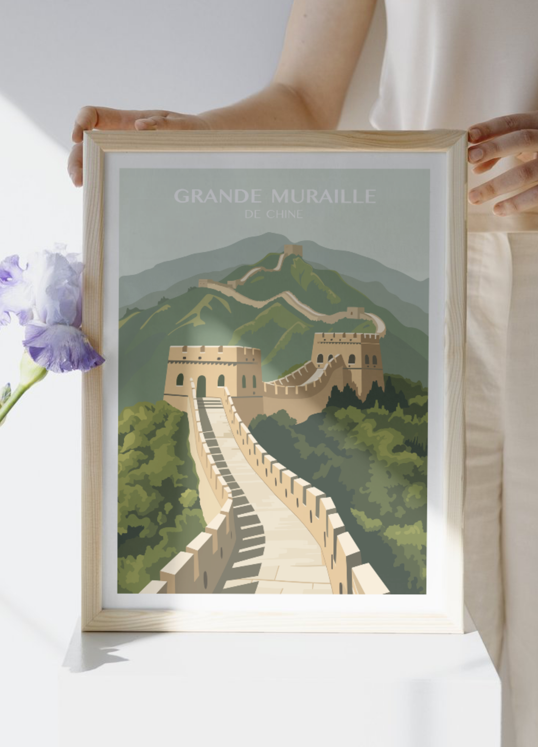 Affiche voyage - Grande Muraille de Chine 🇨🇳