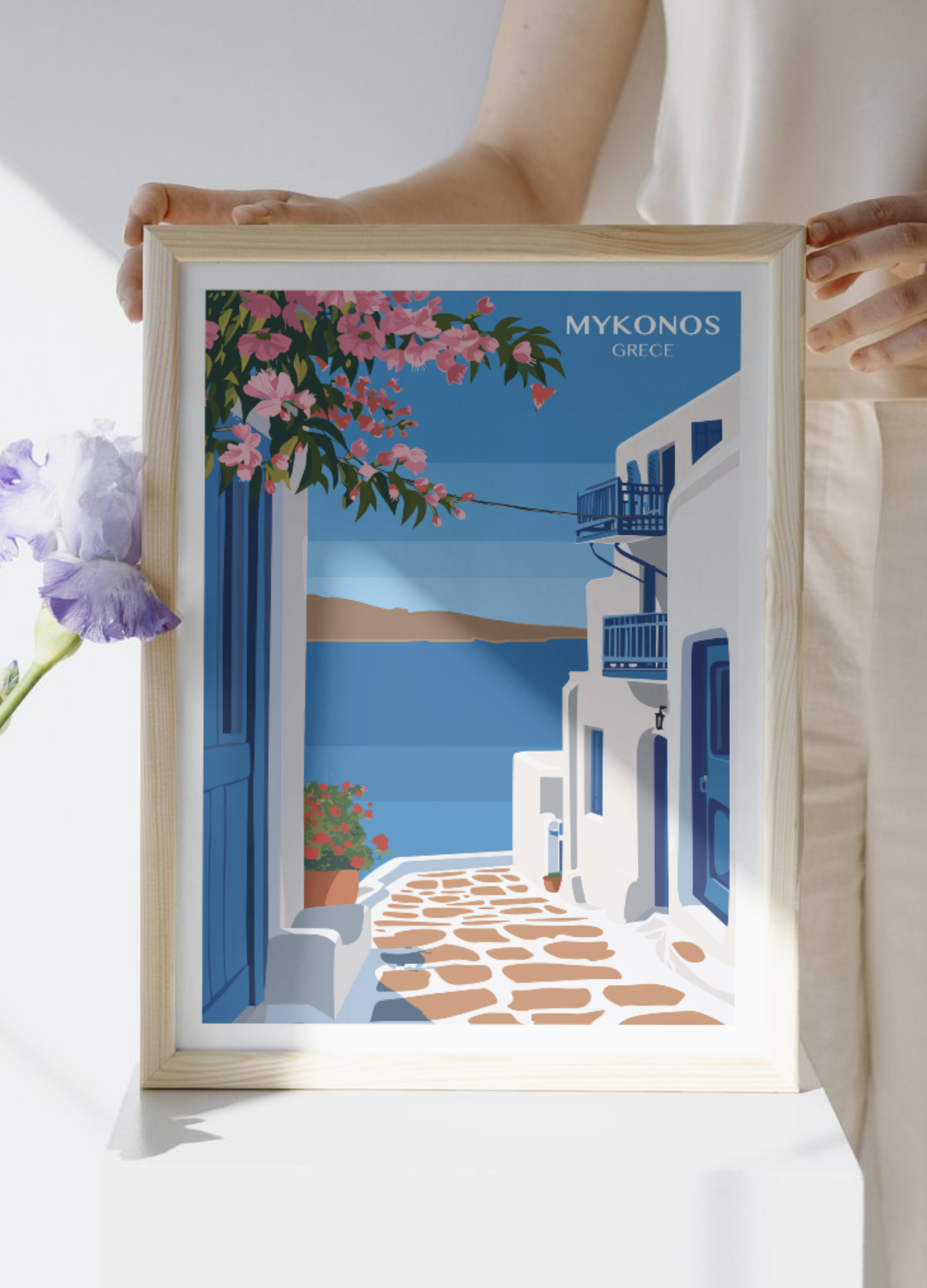 Affiche voyage à Mykonos 🇬🇷