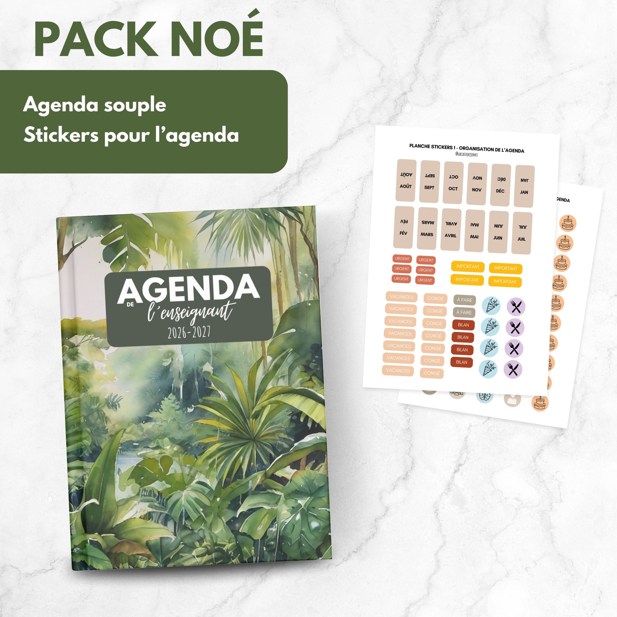 Agenda de l'enseignant NOÉ