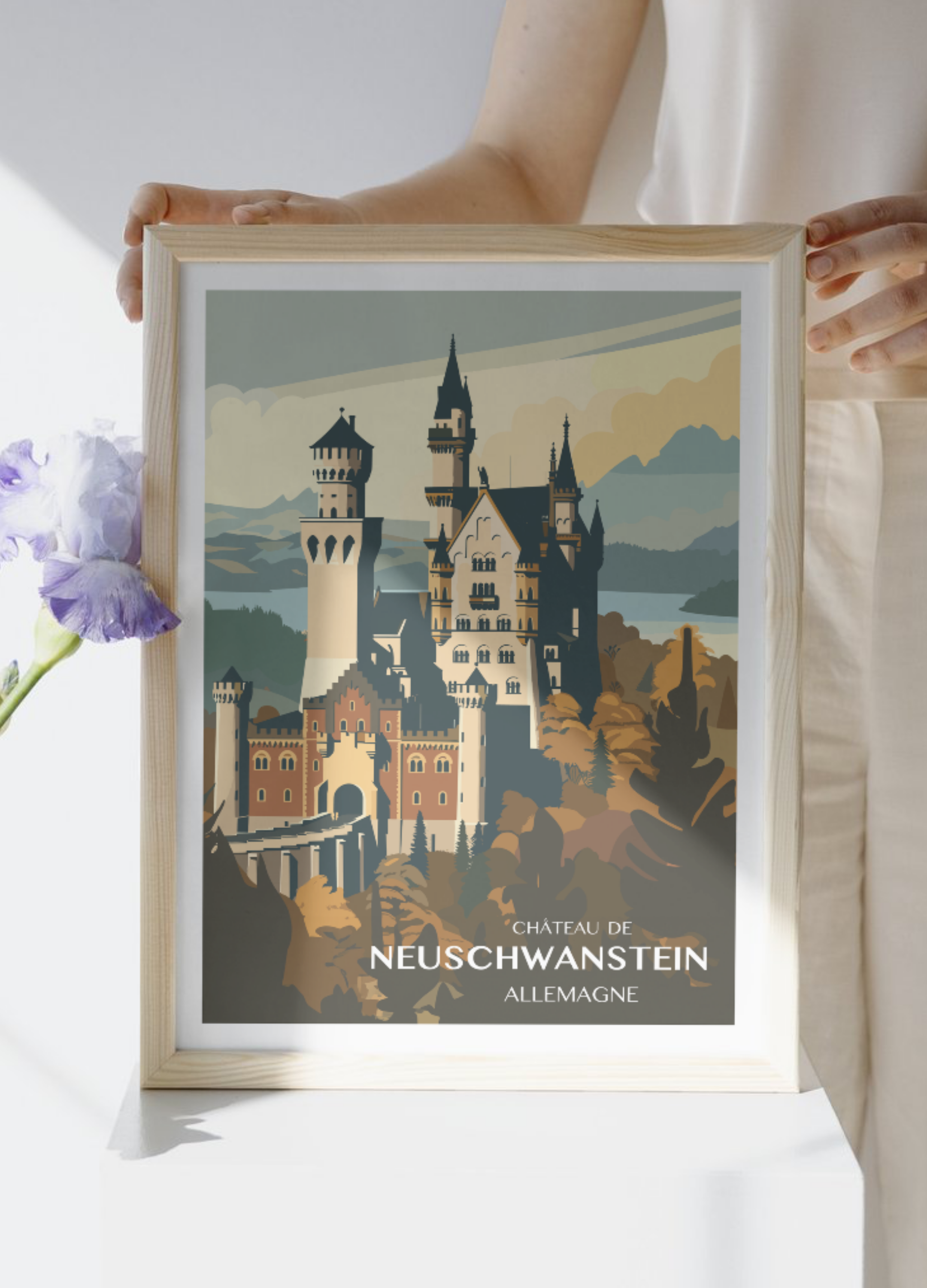 Affiche voyage - Château Neuschwanstein 🇩🇪