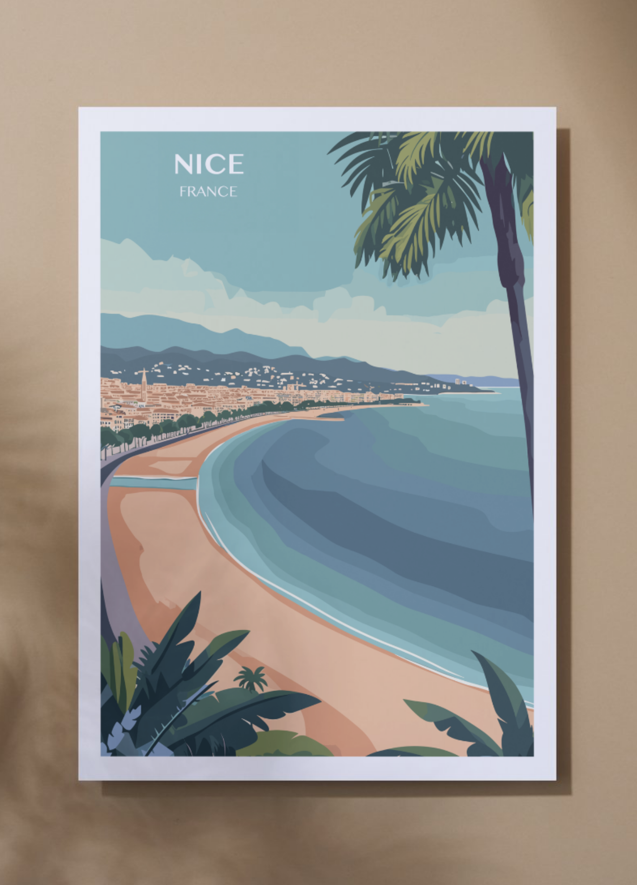 Affiche voyage à Nice 🇫🇷