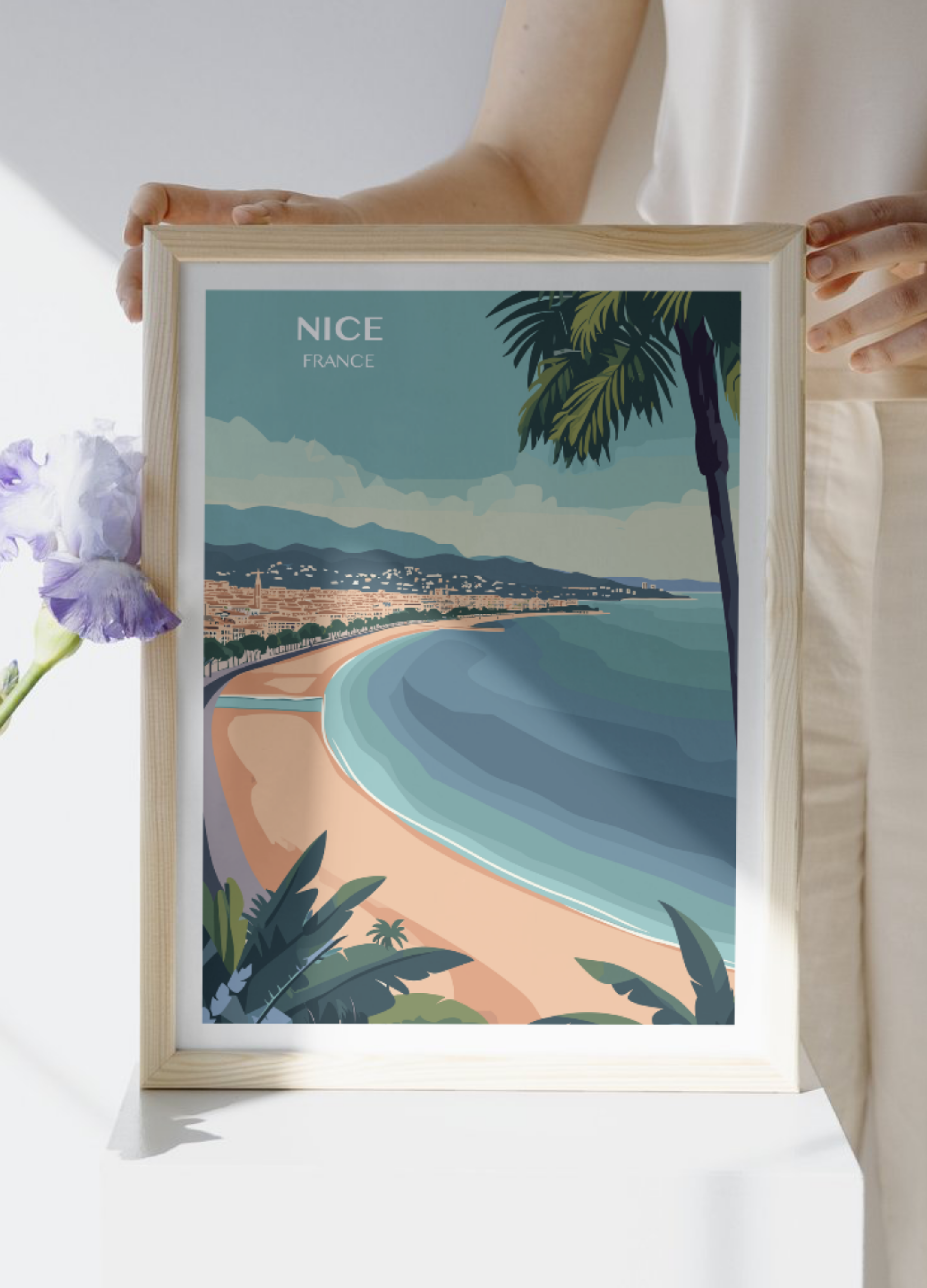 Affiche voyage à Nice 🇫🇷