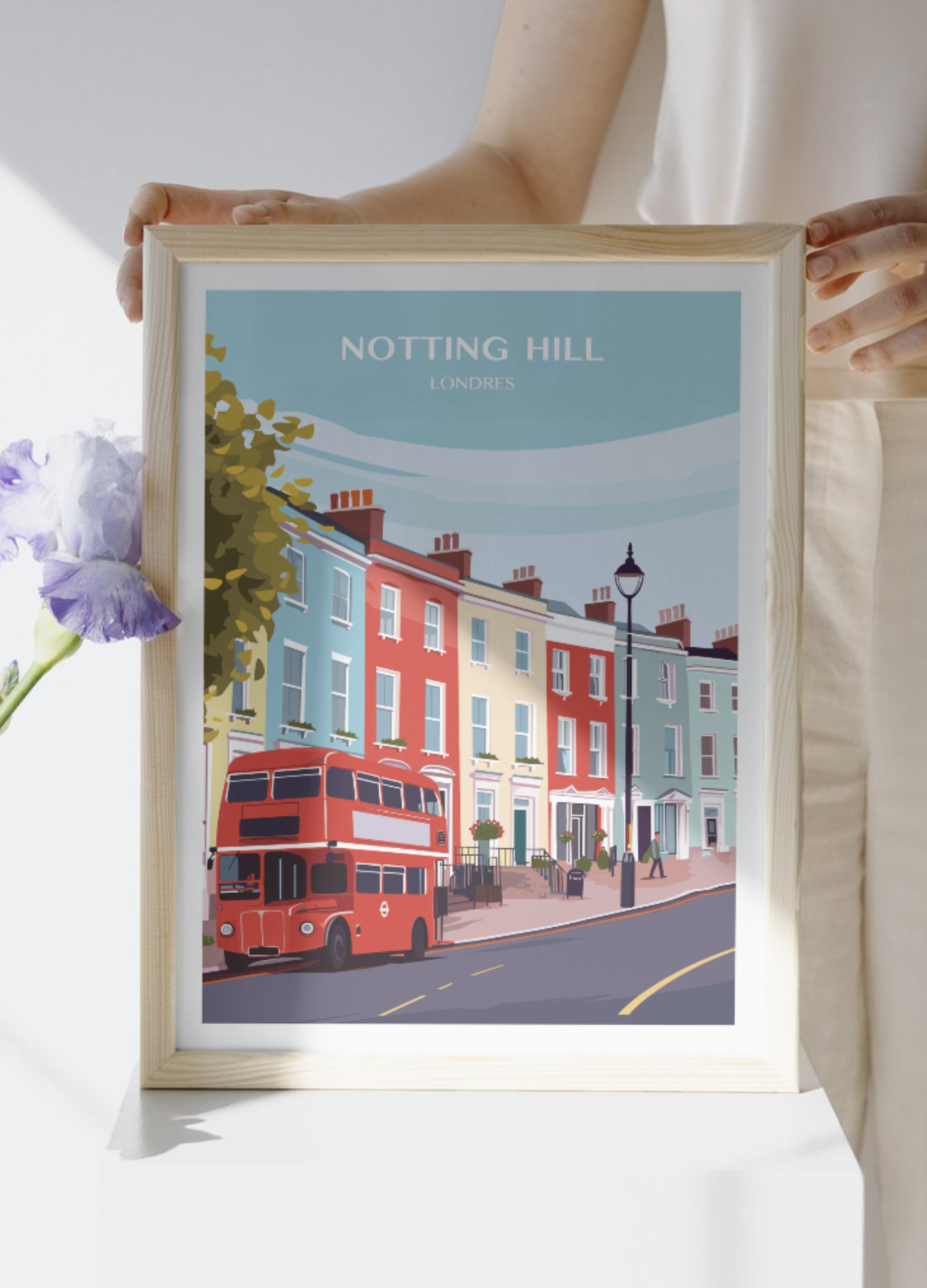 Affiche voyage à Notting Hill 🇬🇧