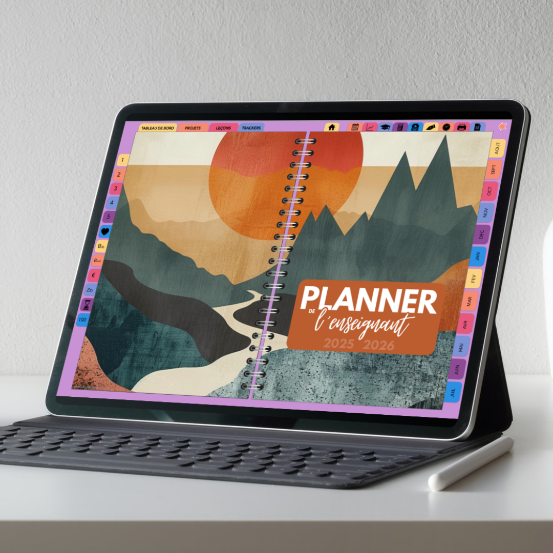 Planificateur digital enseignant 2025-2026