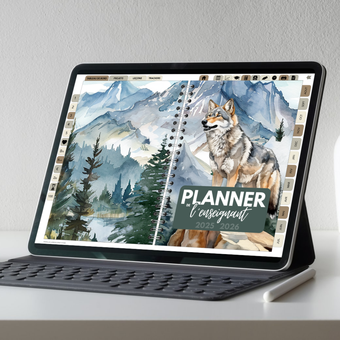 Planificateur digital enseignant 2025-2026