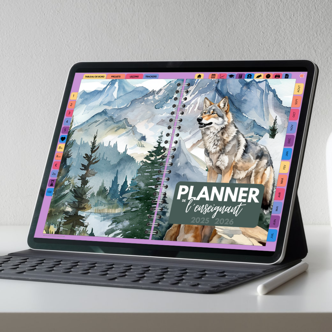 Planificateur digital enseignant 2025-2026