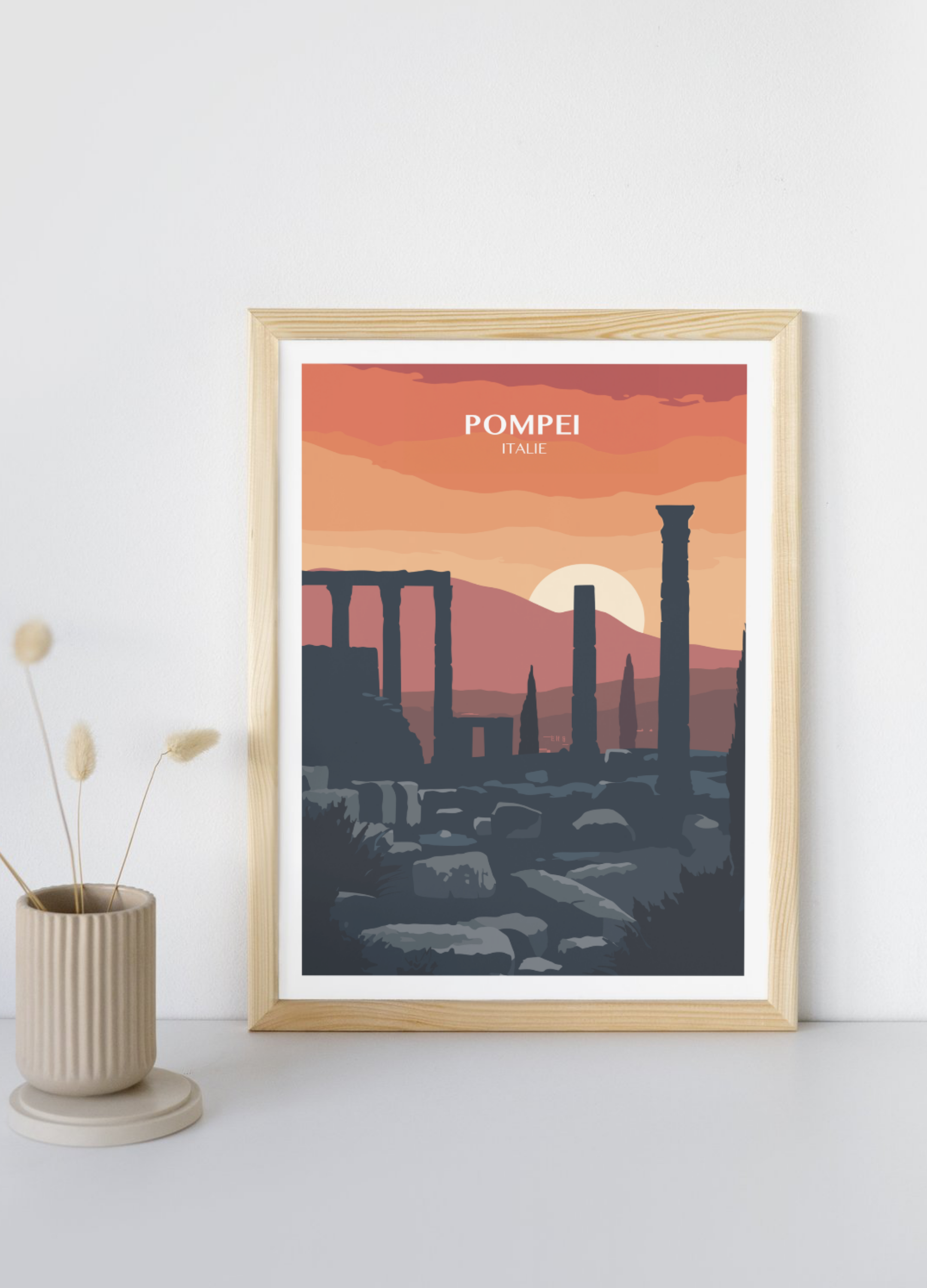 Affiche voyage à Pompei 🇮🇹
