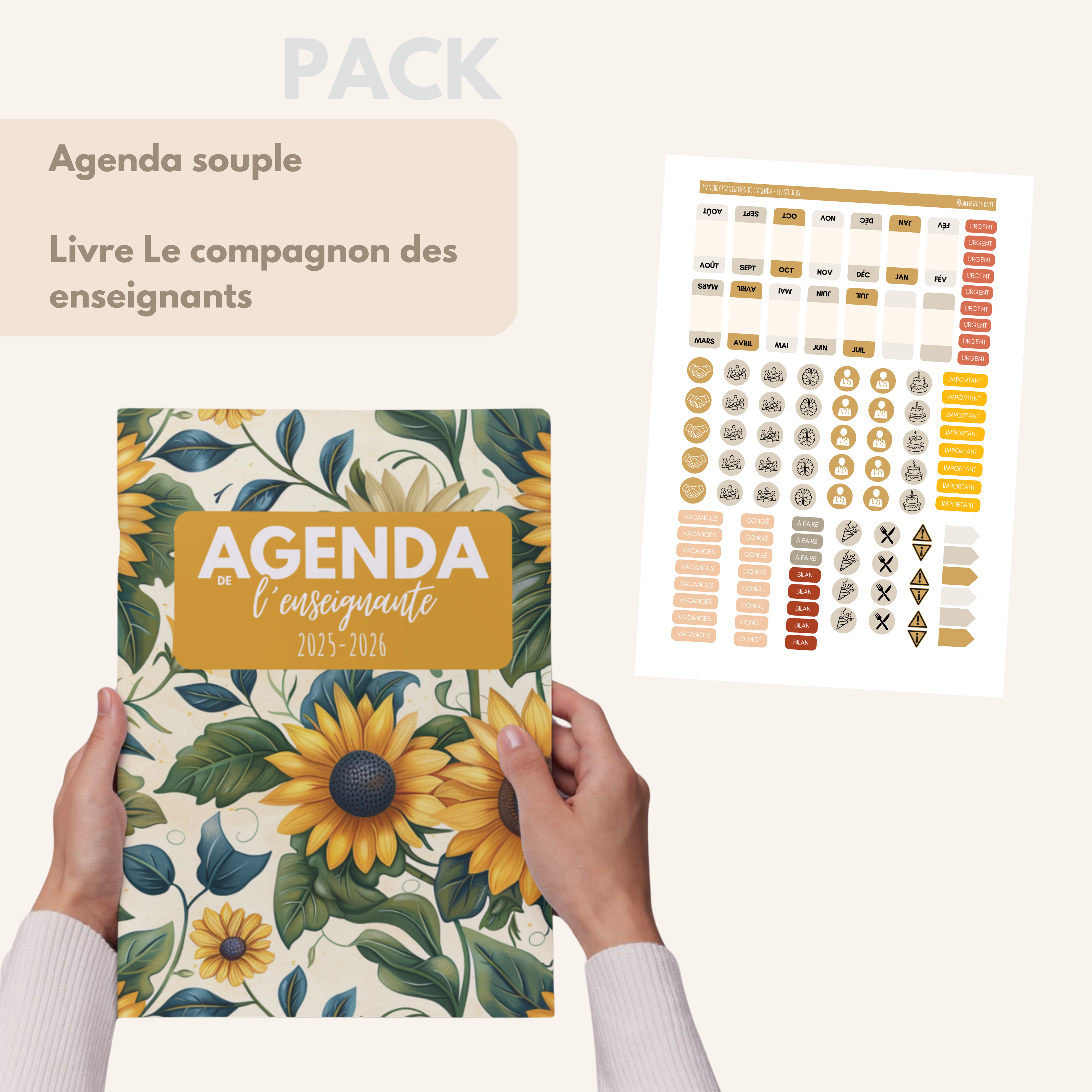 Agenda de l'enseignante SELENA