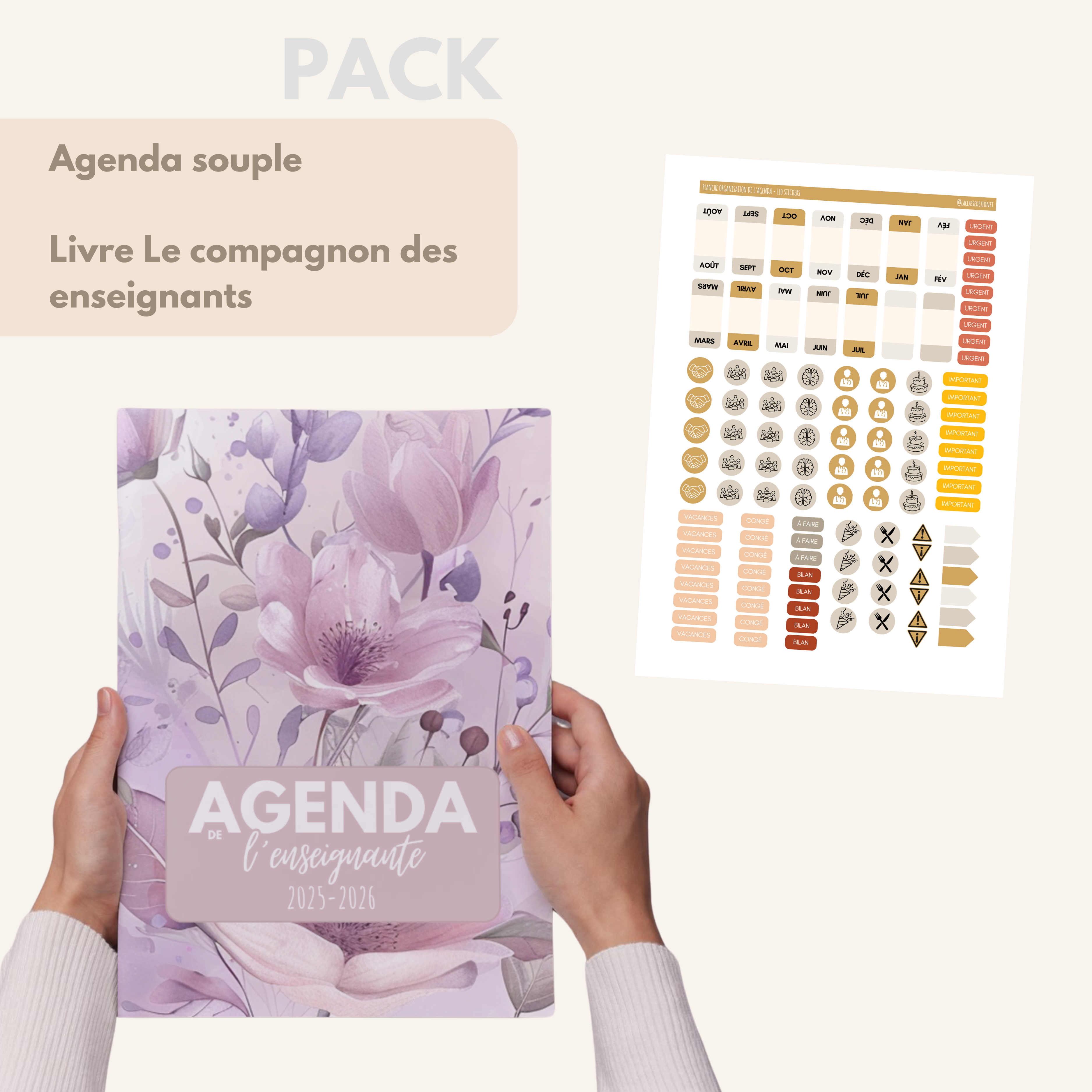 Agenda de l'enseignante LILA