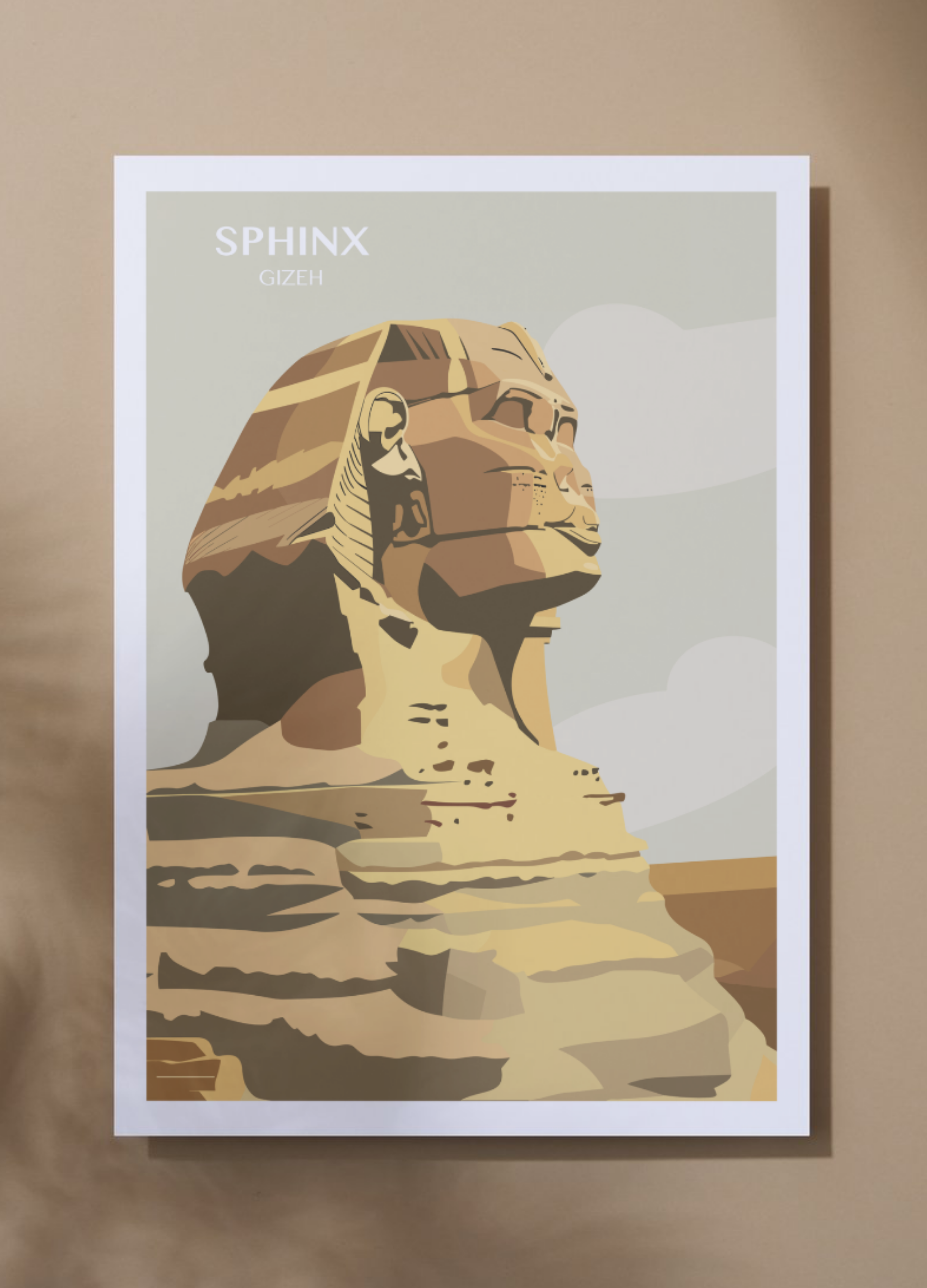 Affiche voyage - Sphinx 🇪🇬