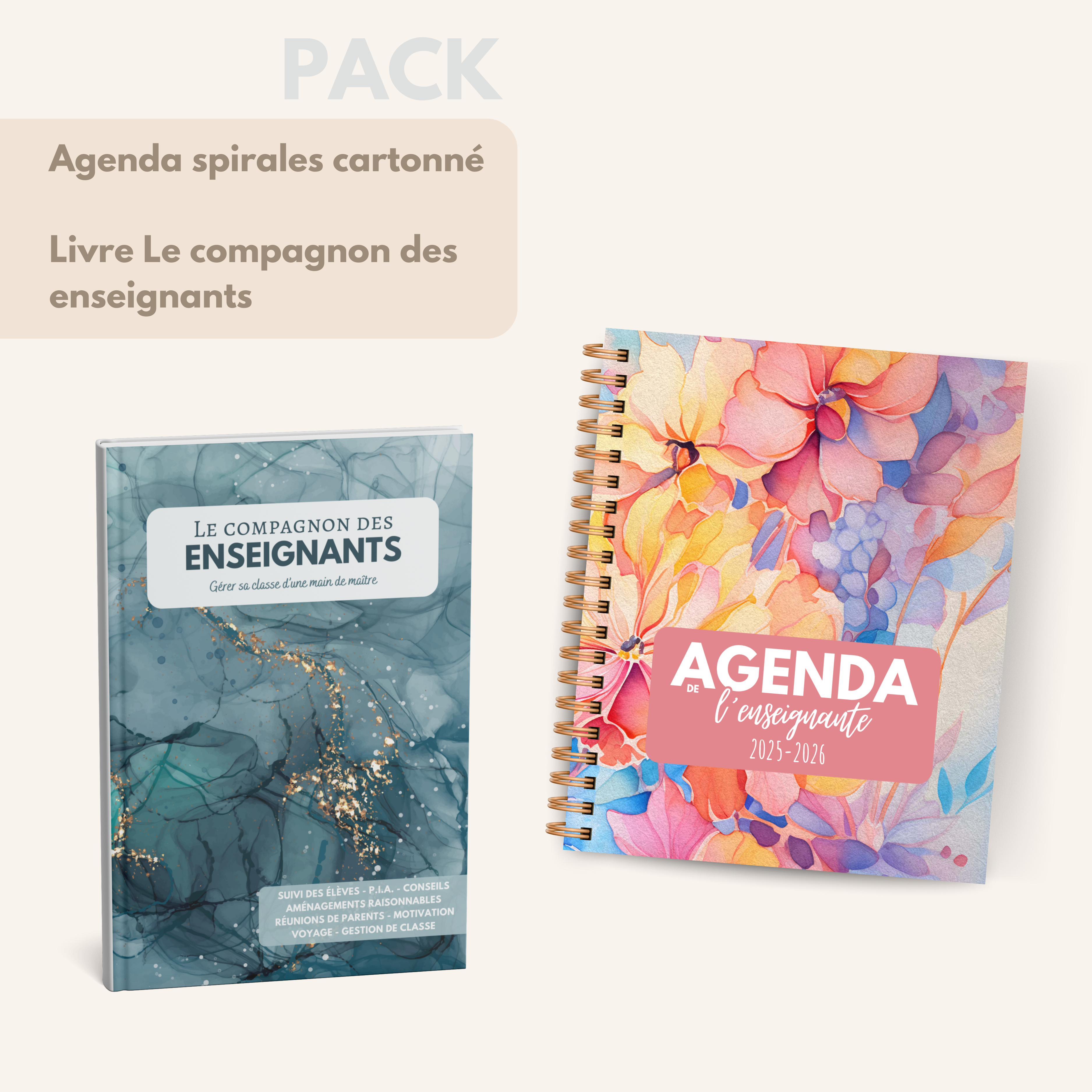 Agenda de l'enseignante FLORA
