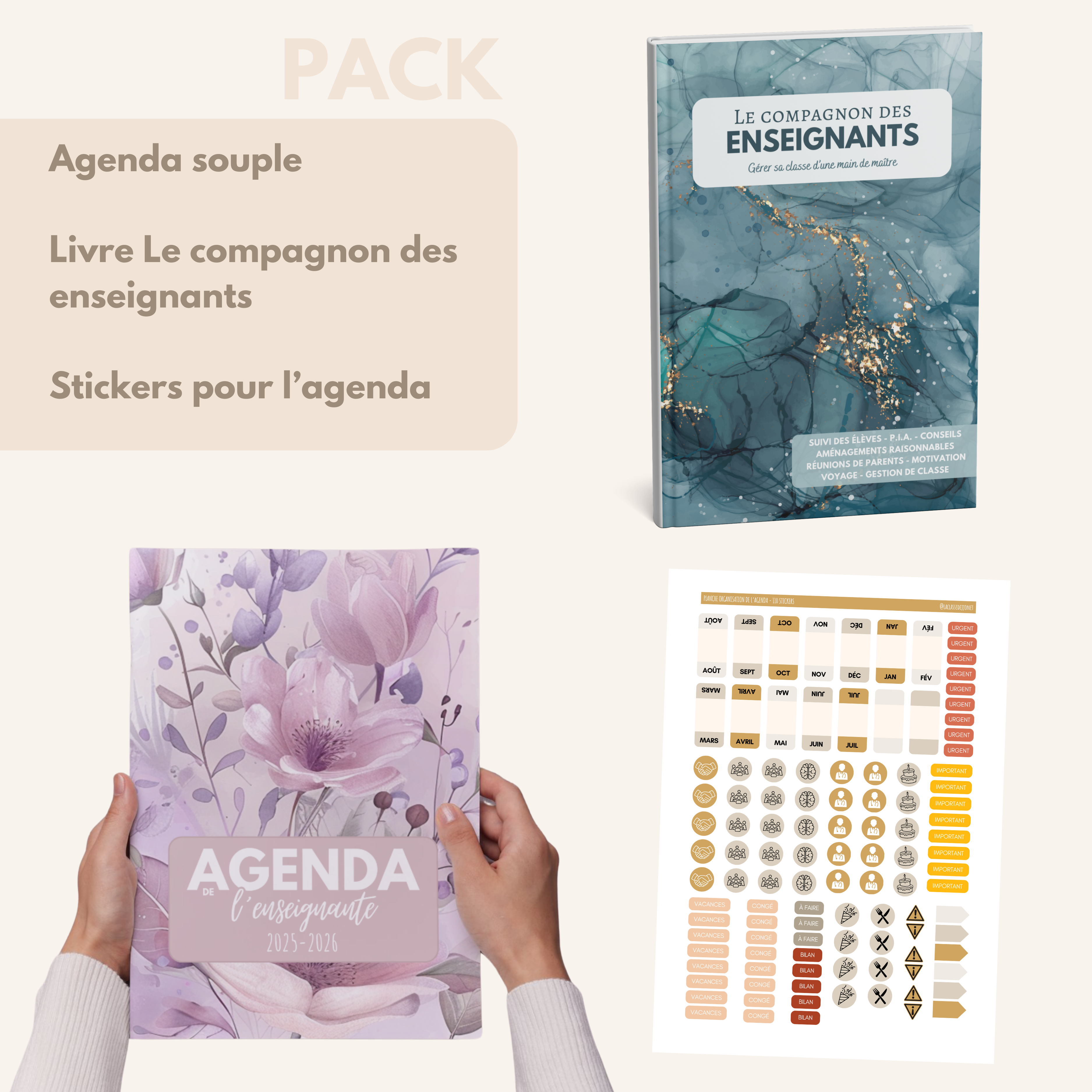 Agenda de l'enseignante LILA