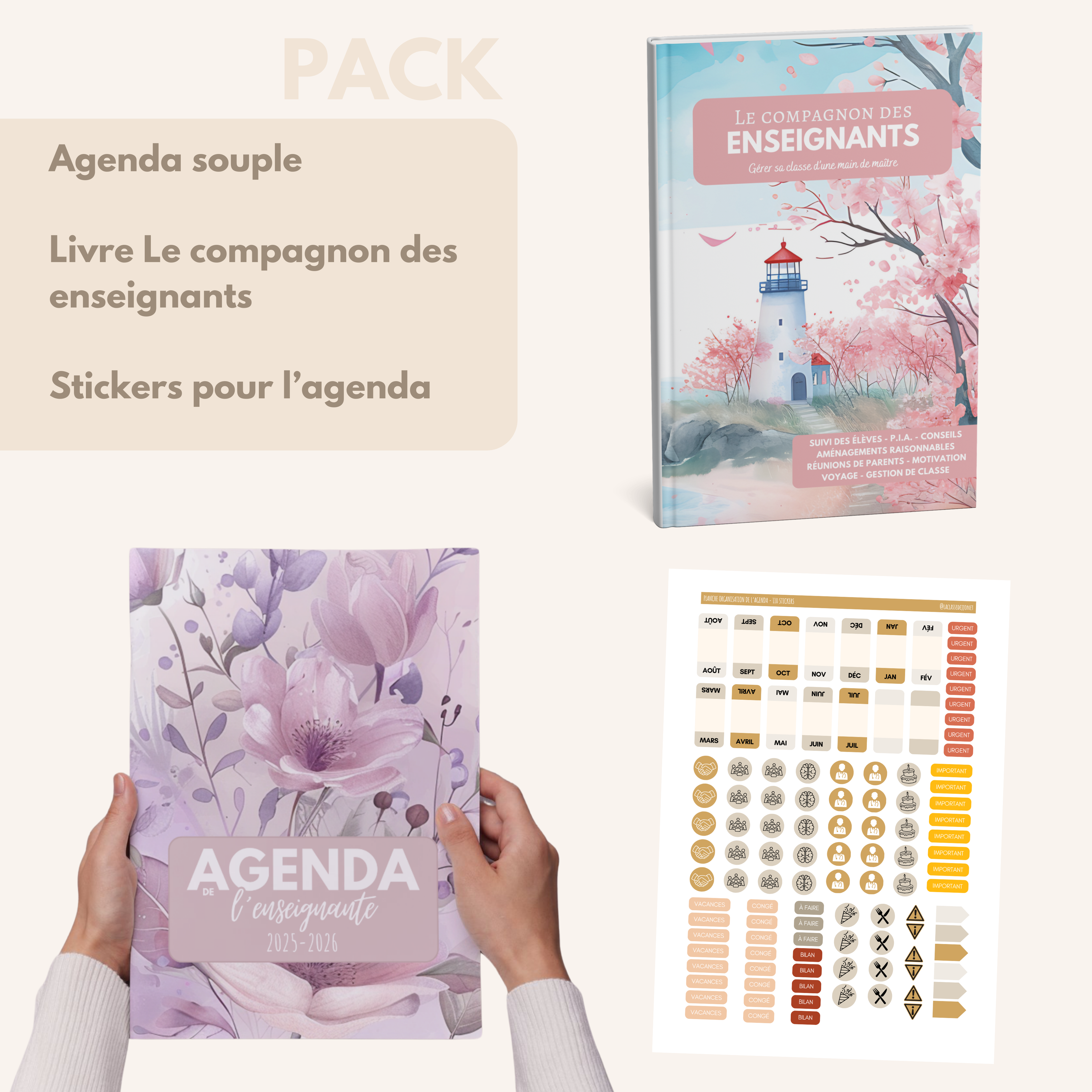 Agenda de l'enseignante LILA