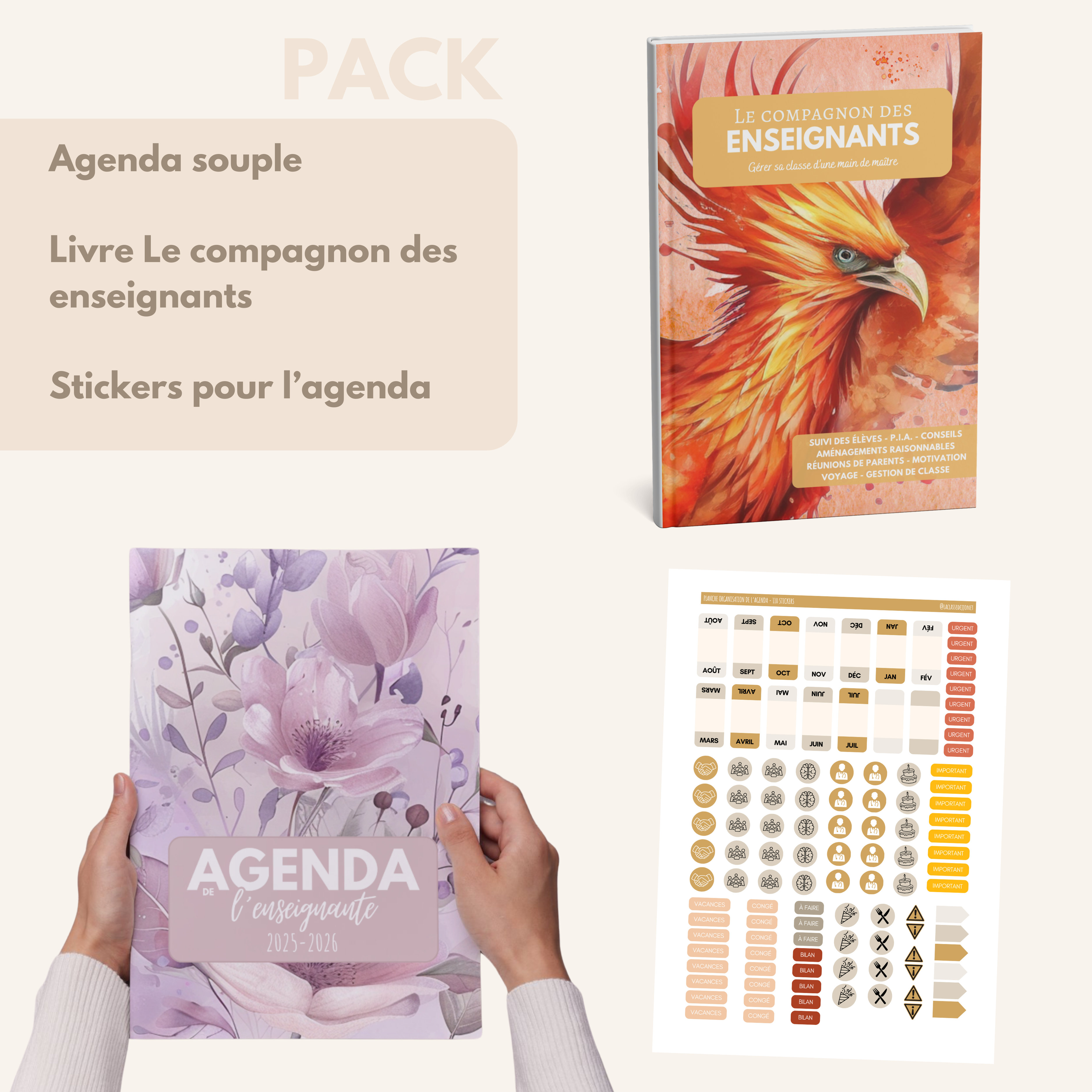 Agenda de l'enseignante LILA