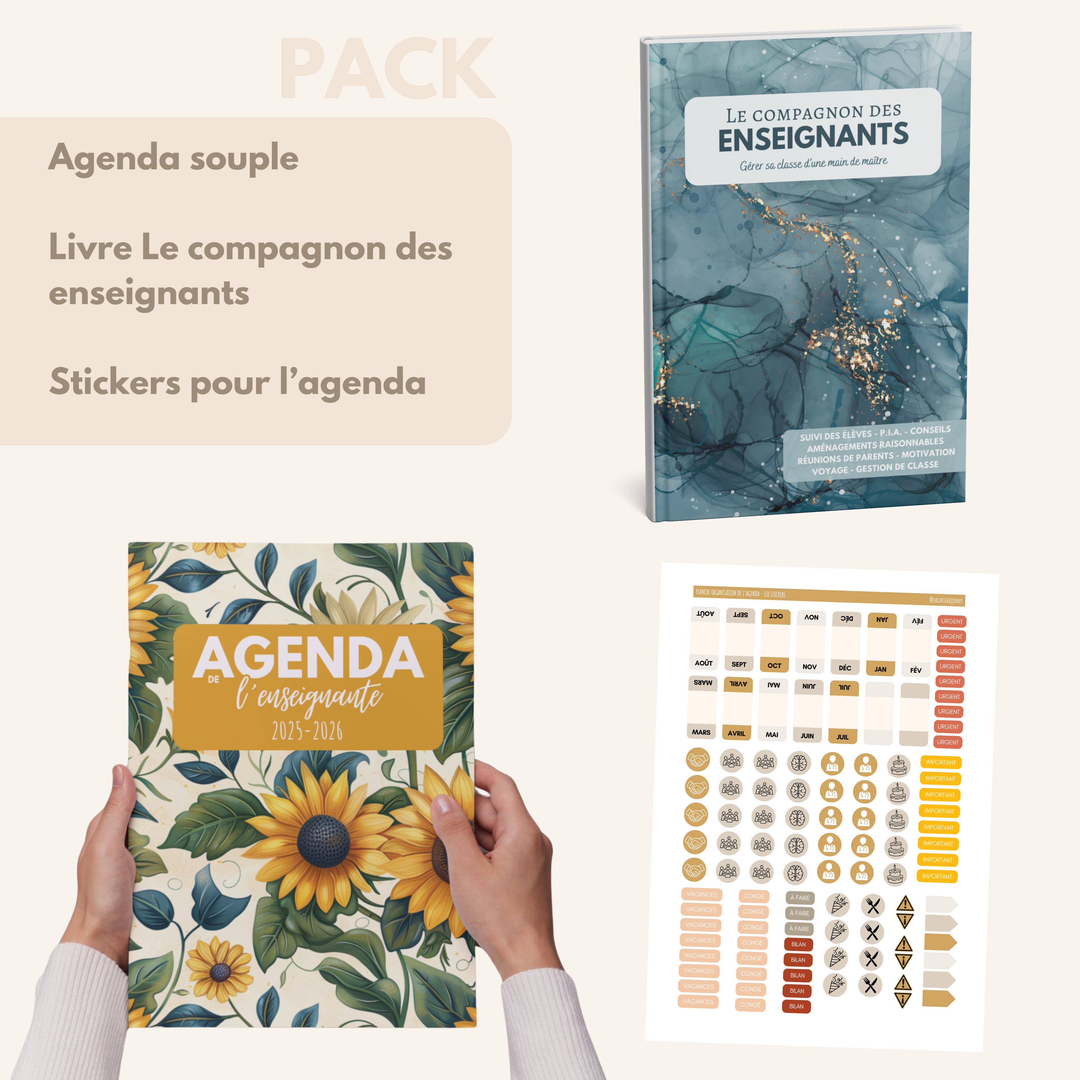 Agenda de l'enseignante SELENA
