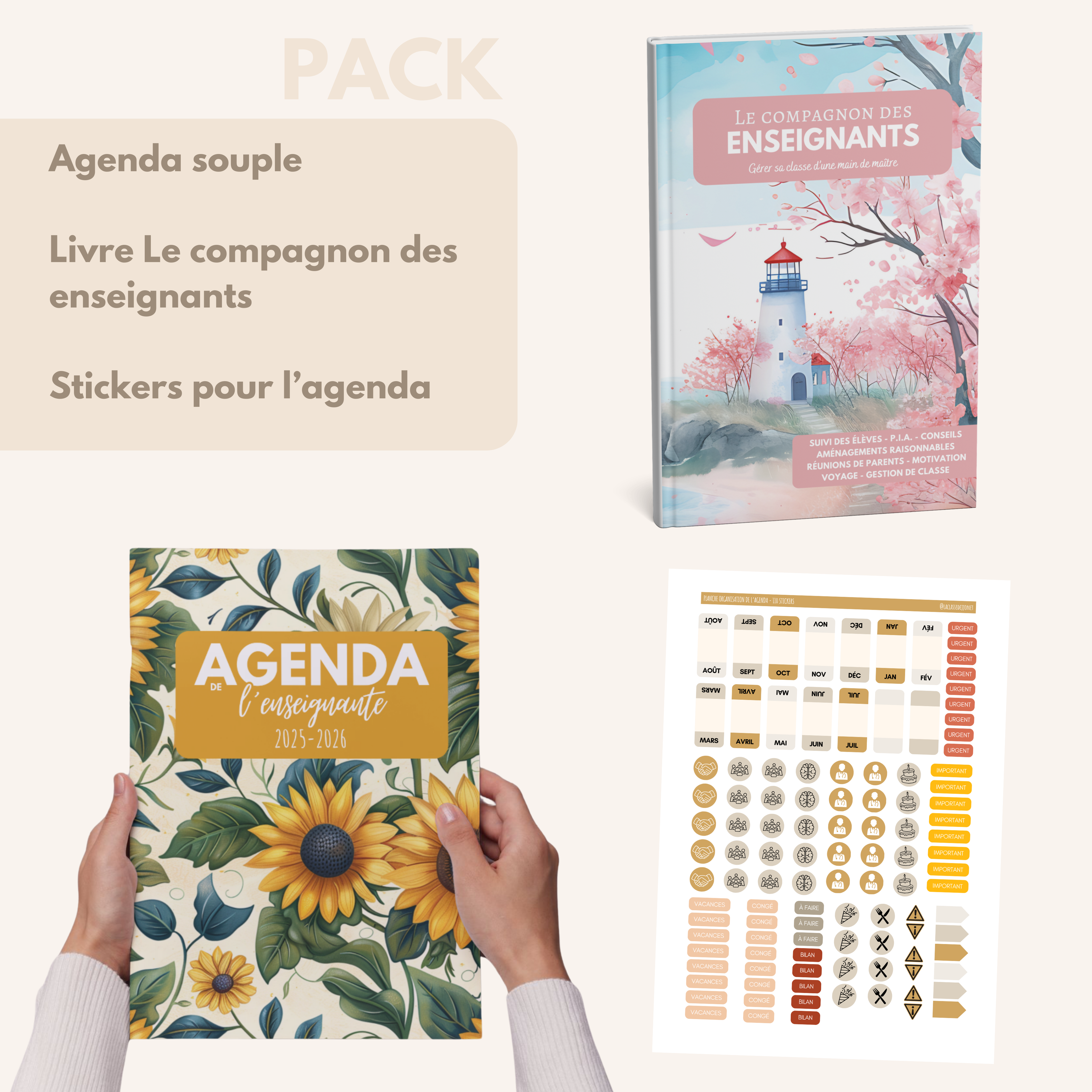 Agenda de l'enseignante SELENA