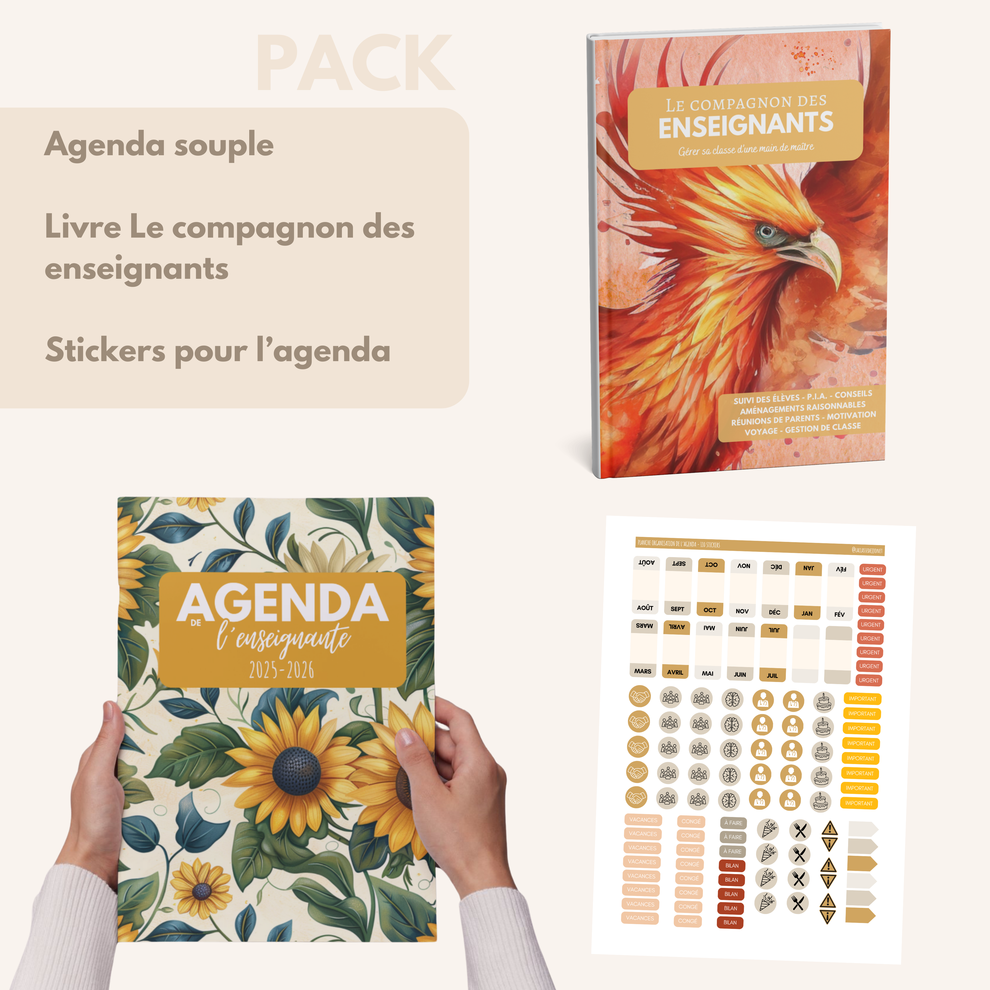 Agenda de l'enseignante SELENA