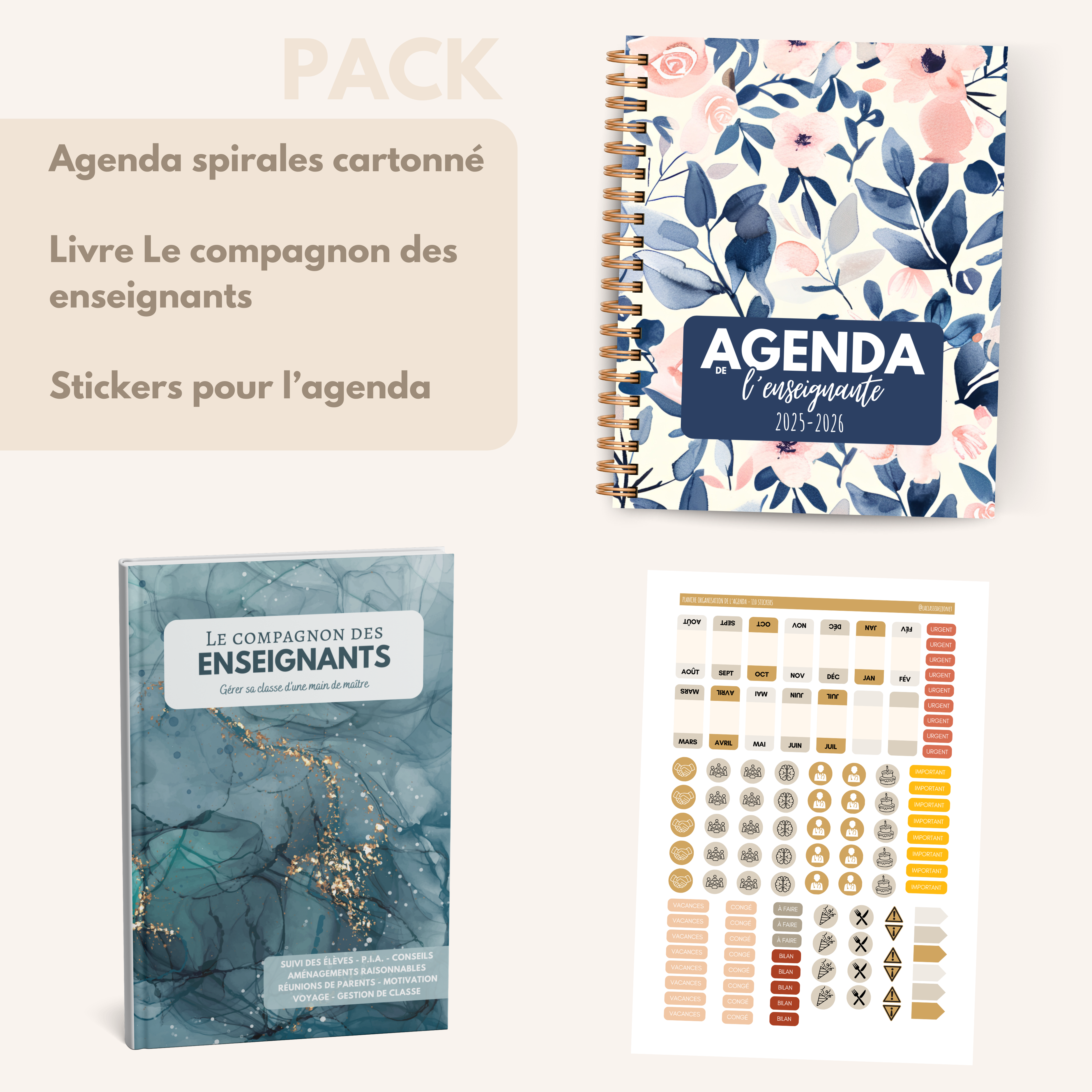 Agenda de l'enseignante ELEONORE