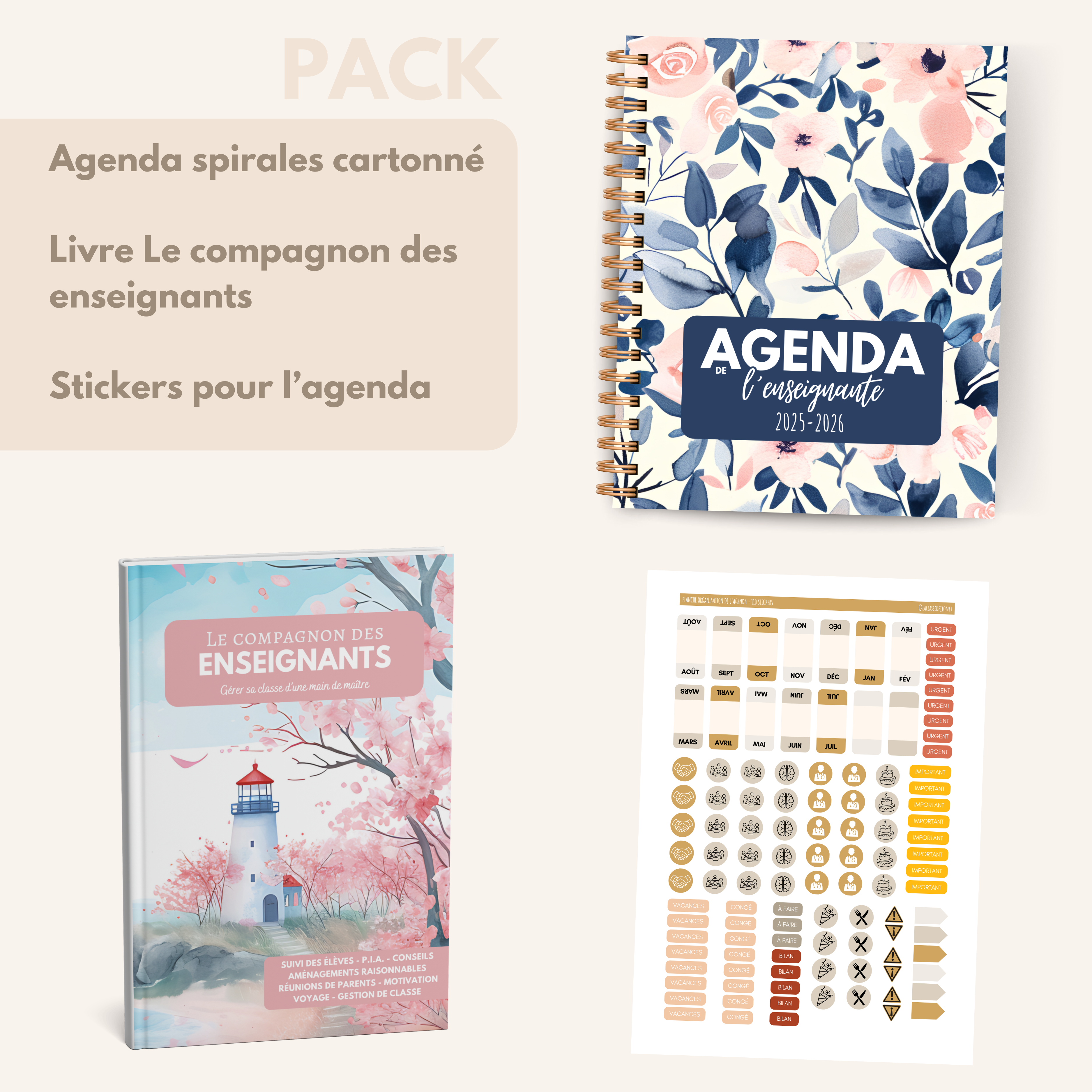 Agenda de l'enseignante ELEONORE