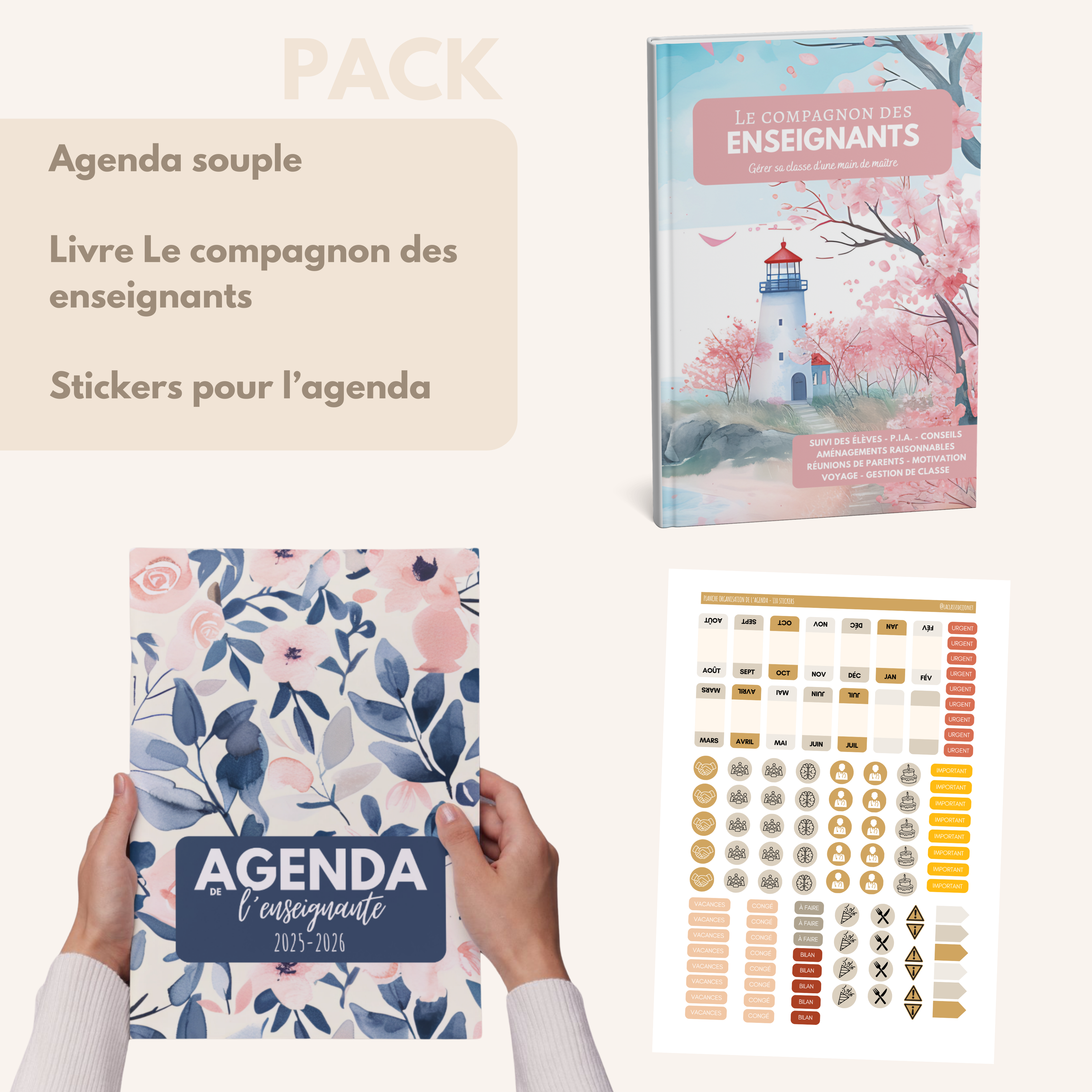 Agenda de l'enseignante ELEONORE