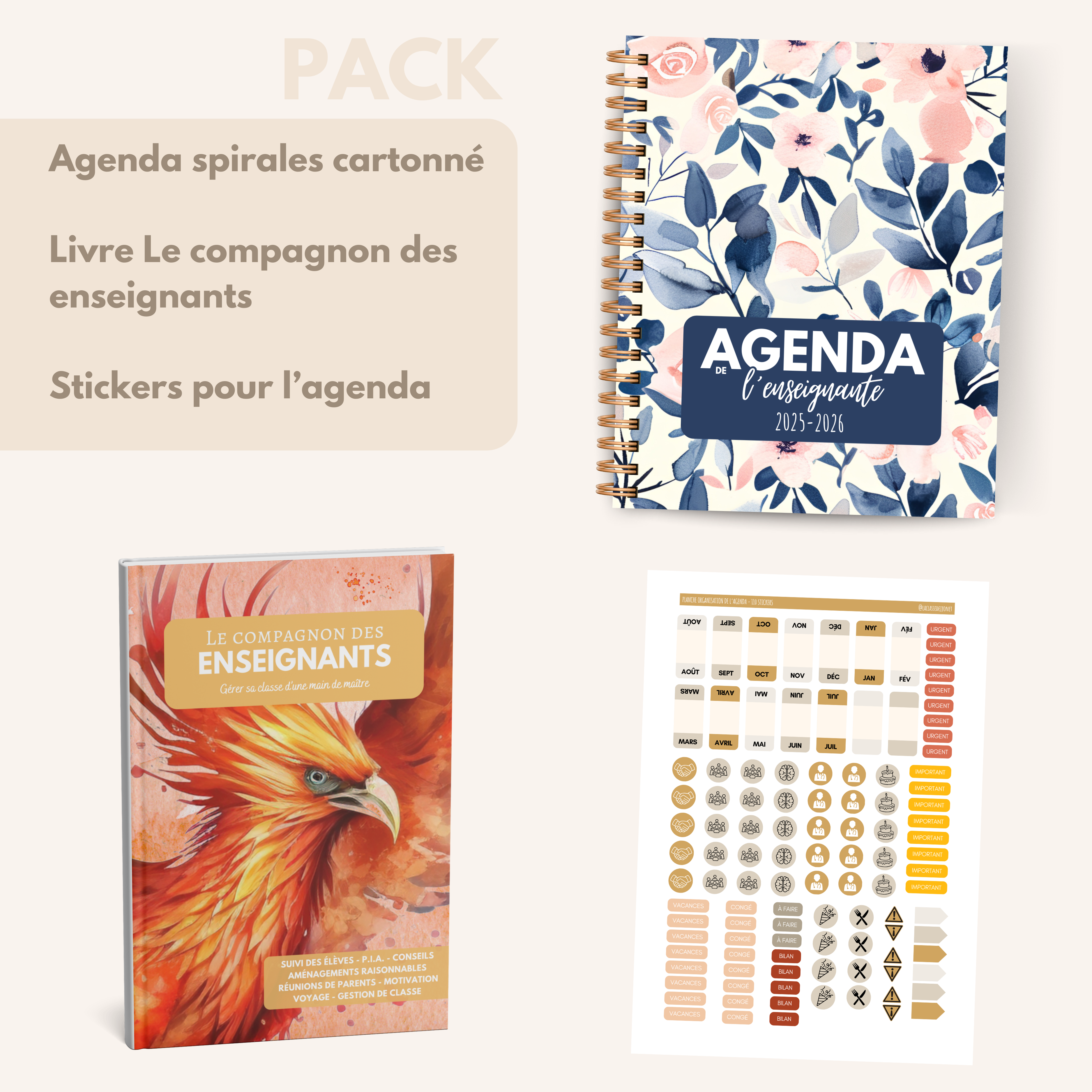 Agenda de l'enseignante ELEONORE