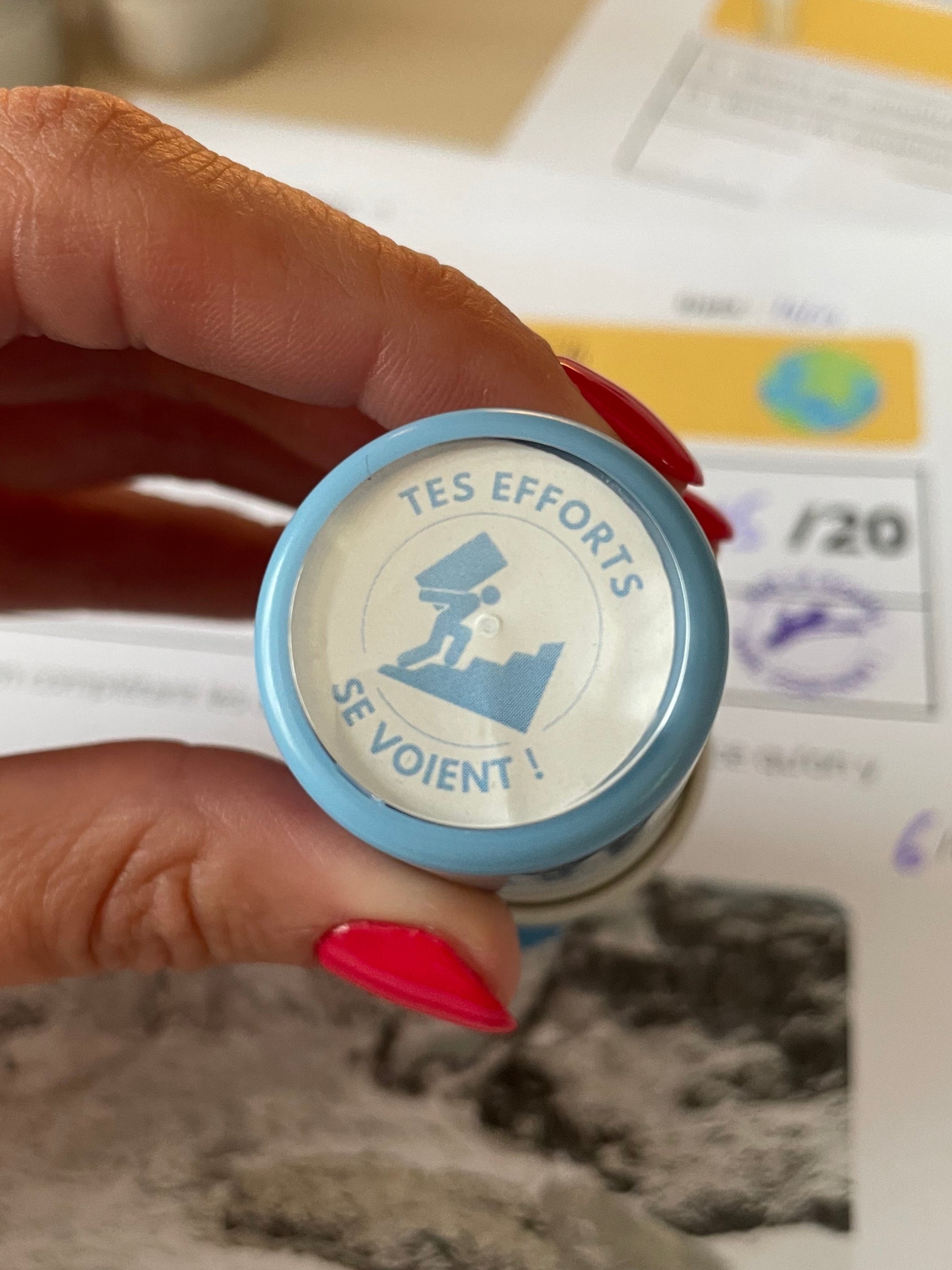 Tampon auto-encreur pour professeur