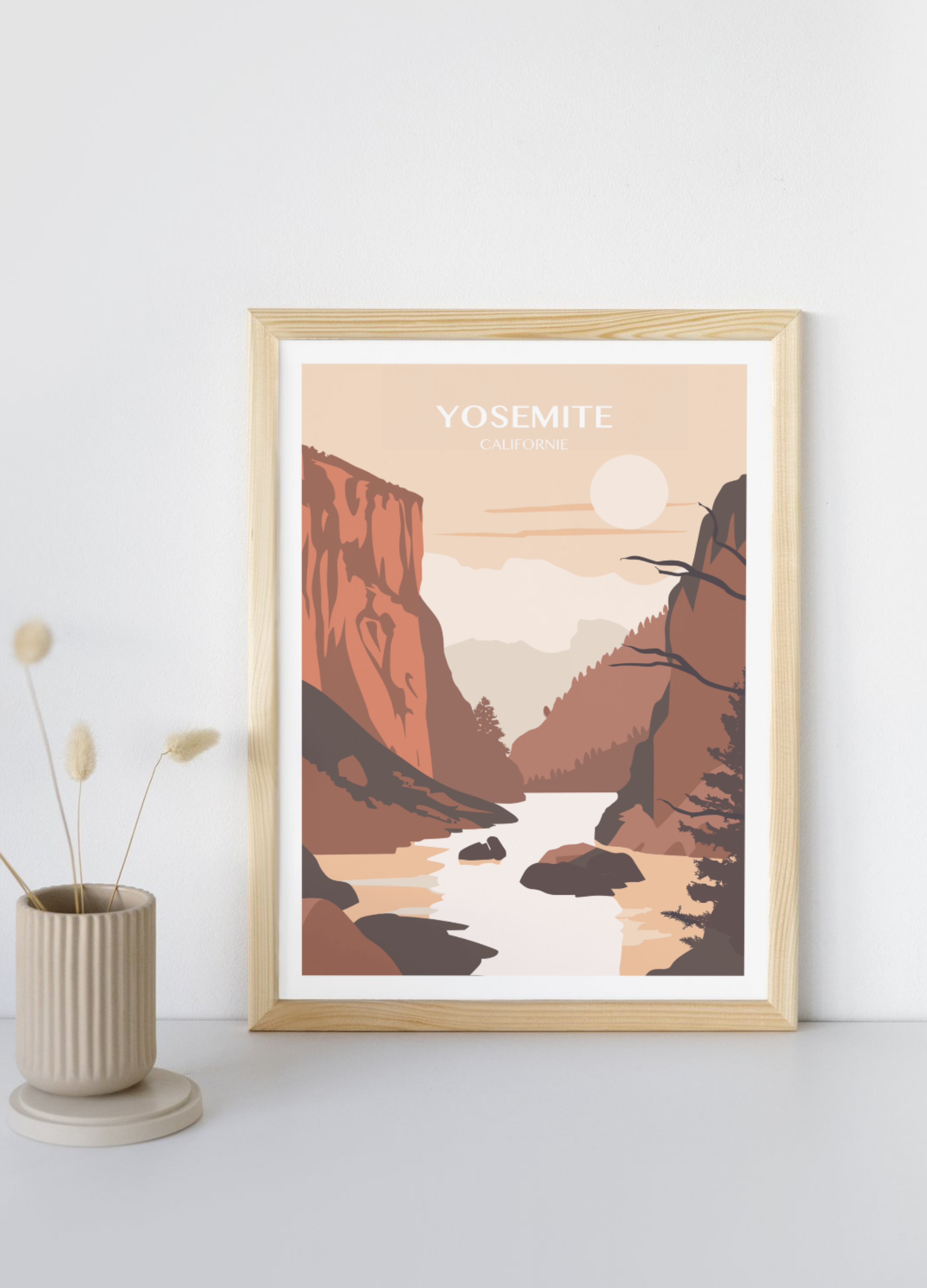 Affiche voyage - Vallée Yosemite 🇺🇲