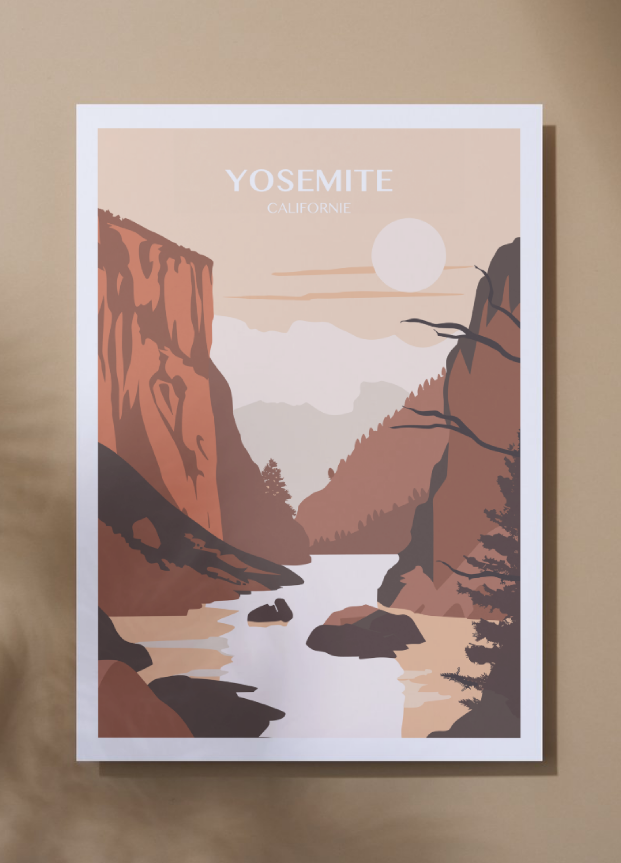 Affiche voyage - Vallée Yosemite 🇺🇲